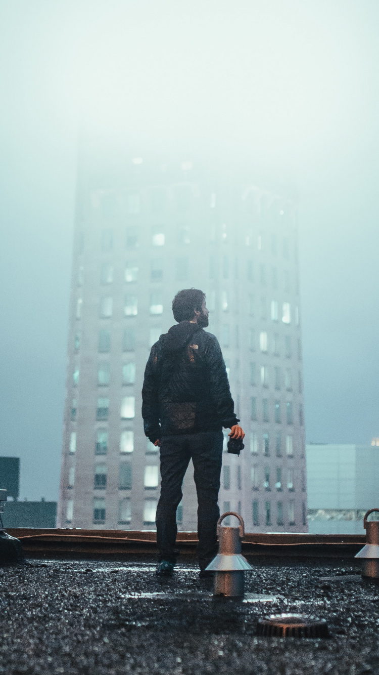 Обои стояние, вода, дневное время, атмосфера, дождь в разрешении 750x1334