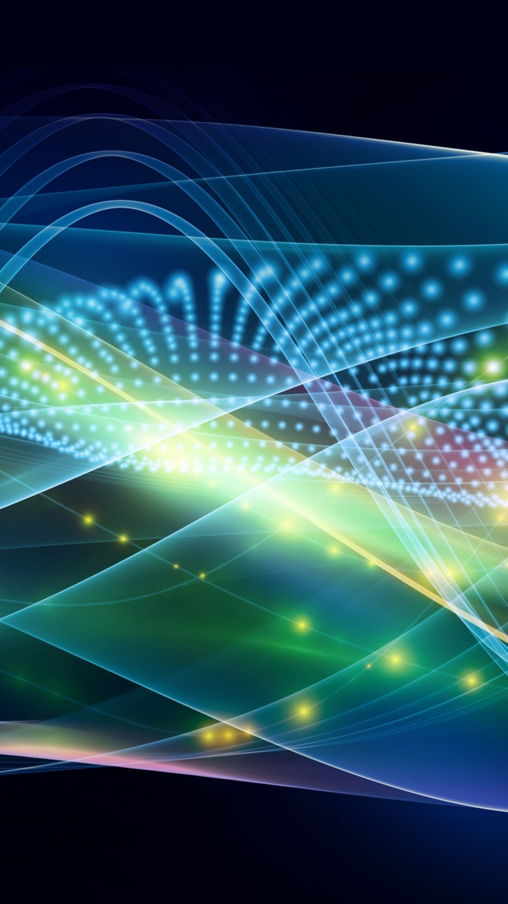 Обои свет, линия, графика, фрактальное искусство, пространство в разрешении 720x1280