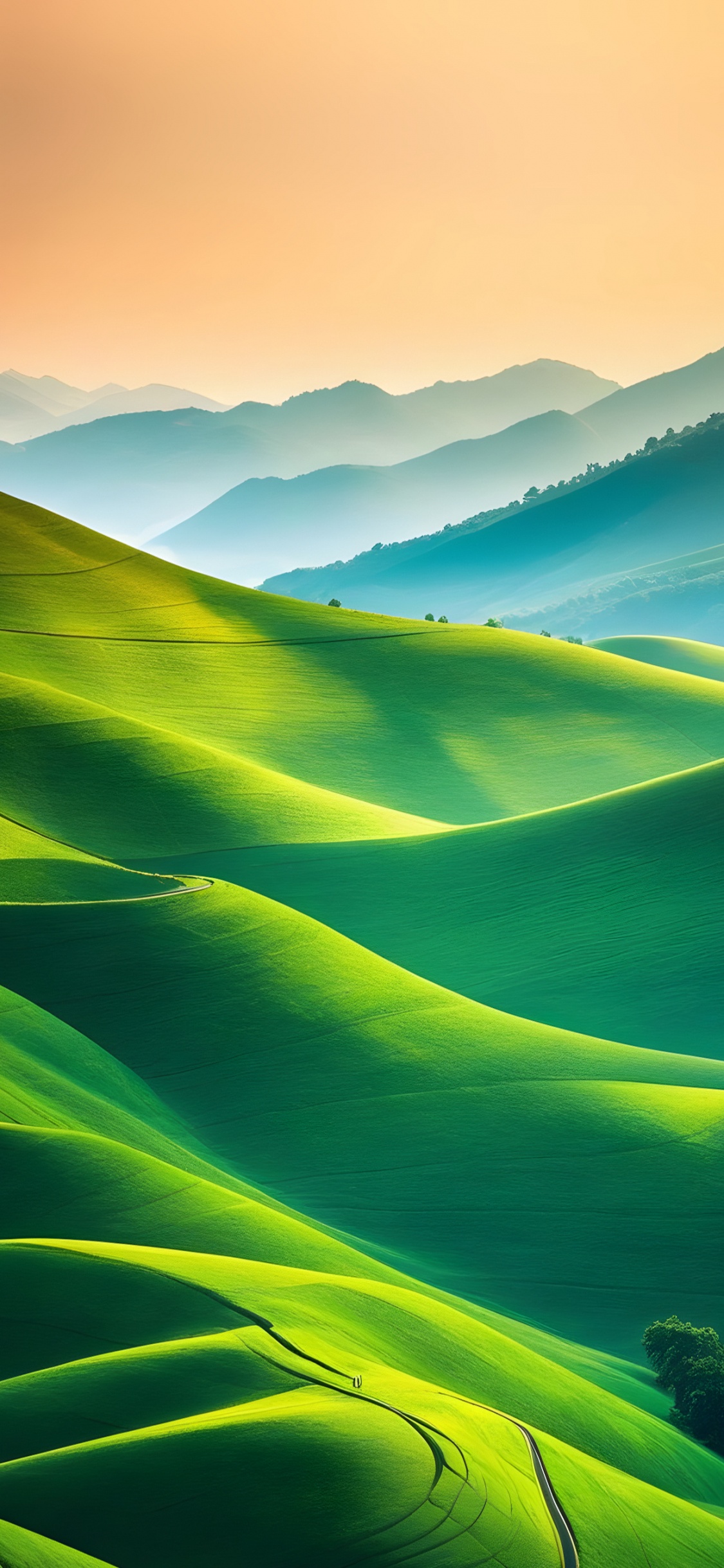 Обои гора, атмосфера, вода, экорегион, природный ландшафт в разрешении 1125x2436