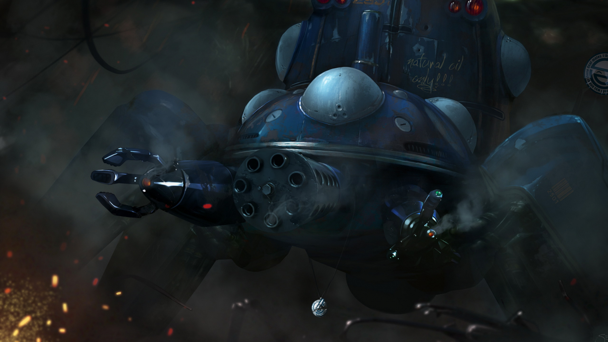 Обои Призрак в доспехах, компьютерная игра, космос, скриншот, робот в разрешении 2560x1440