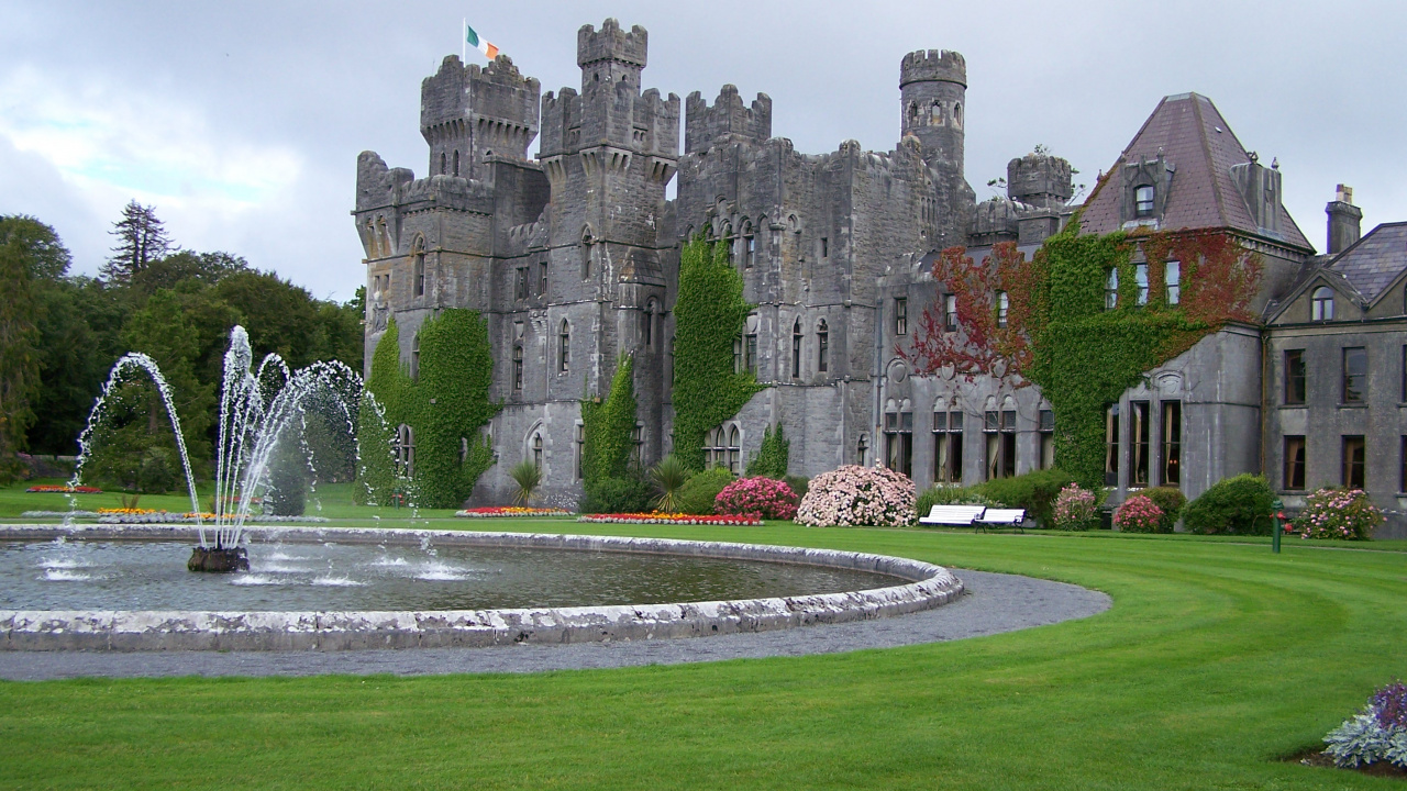 Обои Цун, Лох-Корриб, замок, имущество, здание в разрешении 1280x720