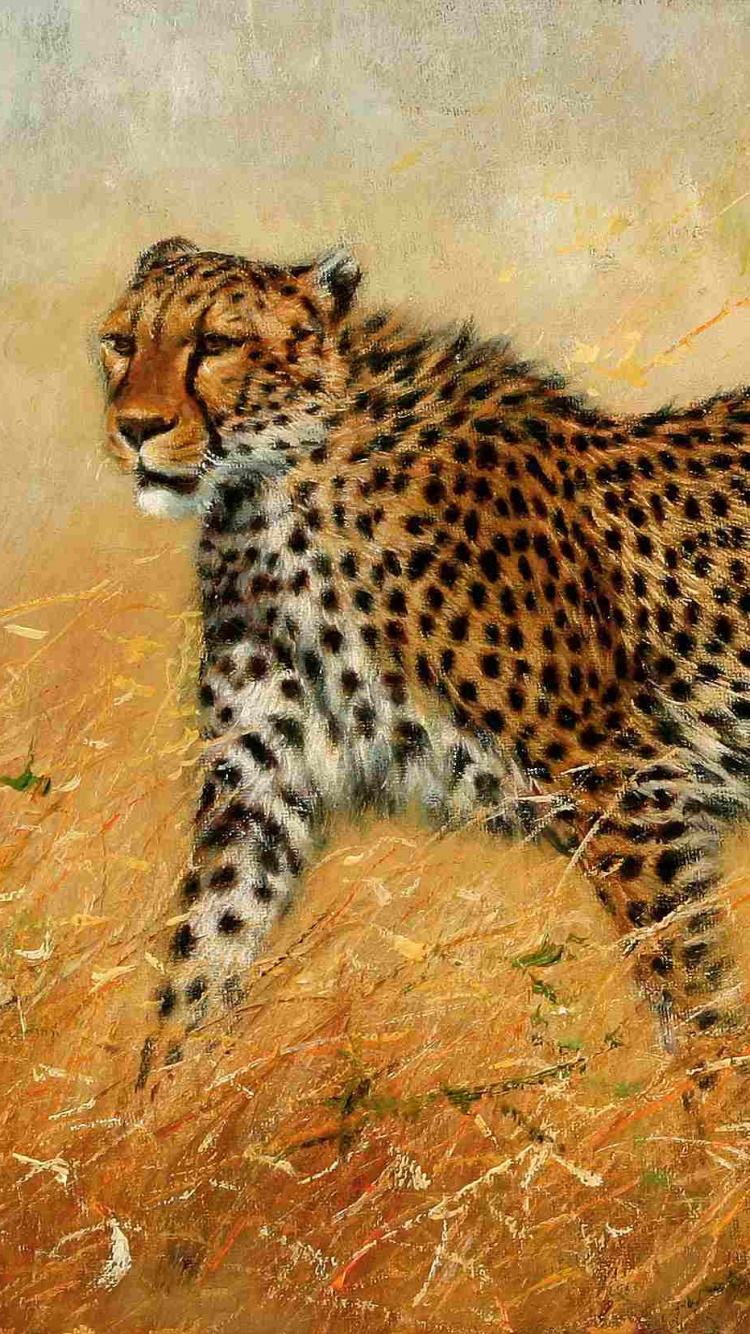 Обои живопись, масляная живопись, арт, холст, современное искусство в разрешении 750x1334