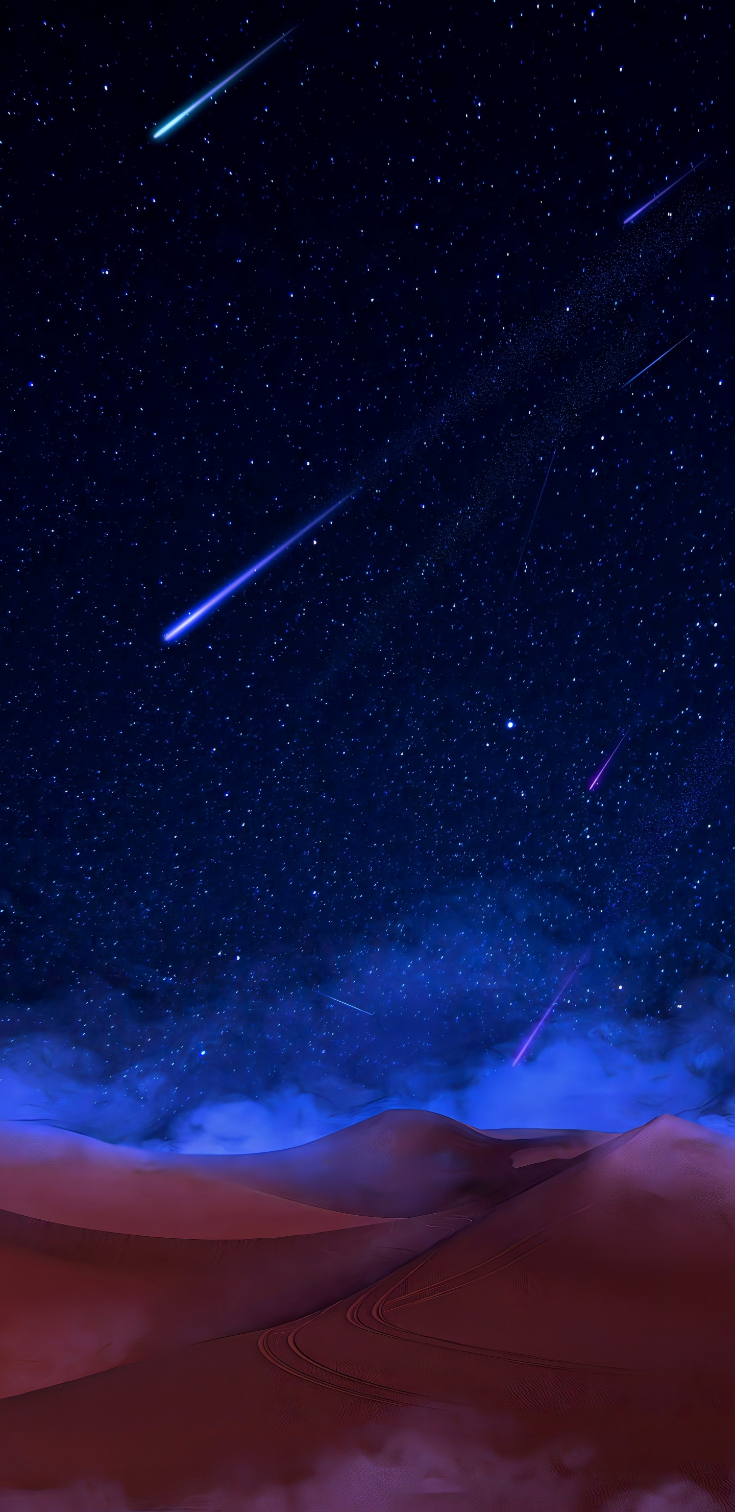 Обои космическое пространство, Астрономия, атмосфера, космос, синий в разрешении 1440x2960