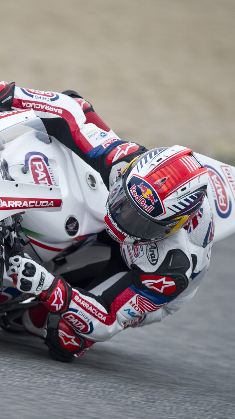 Обои супербайк, авто, мотоциклетный шлем, гоночный, автоспорт в разрешении 750x1334