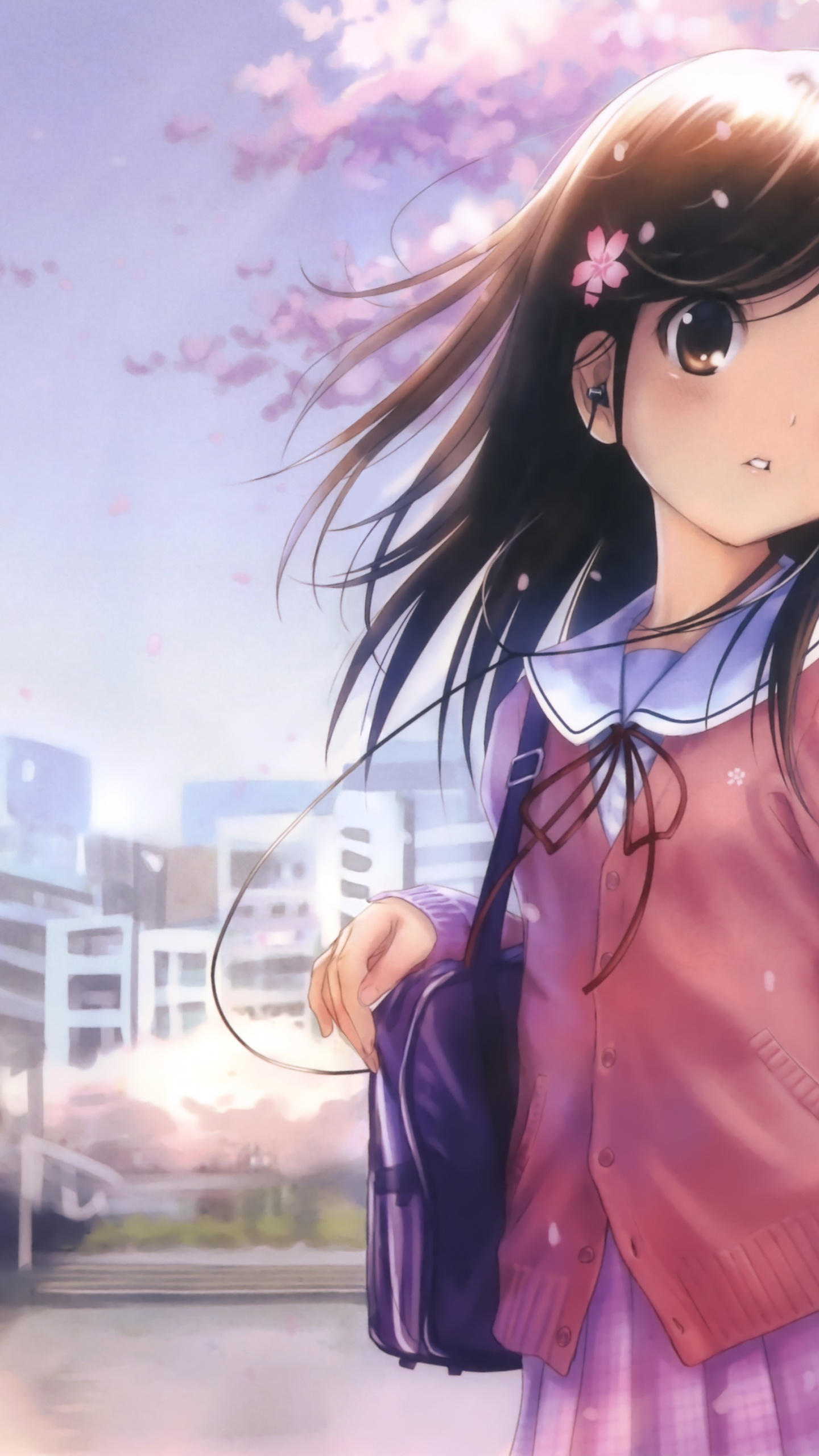 Обои музыка, видео, постер, длинные волосы, каштановые волосы в разрешении 1440x2560