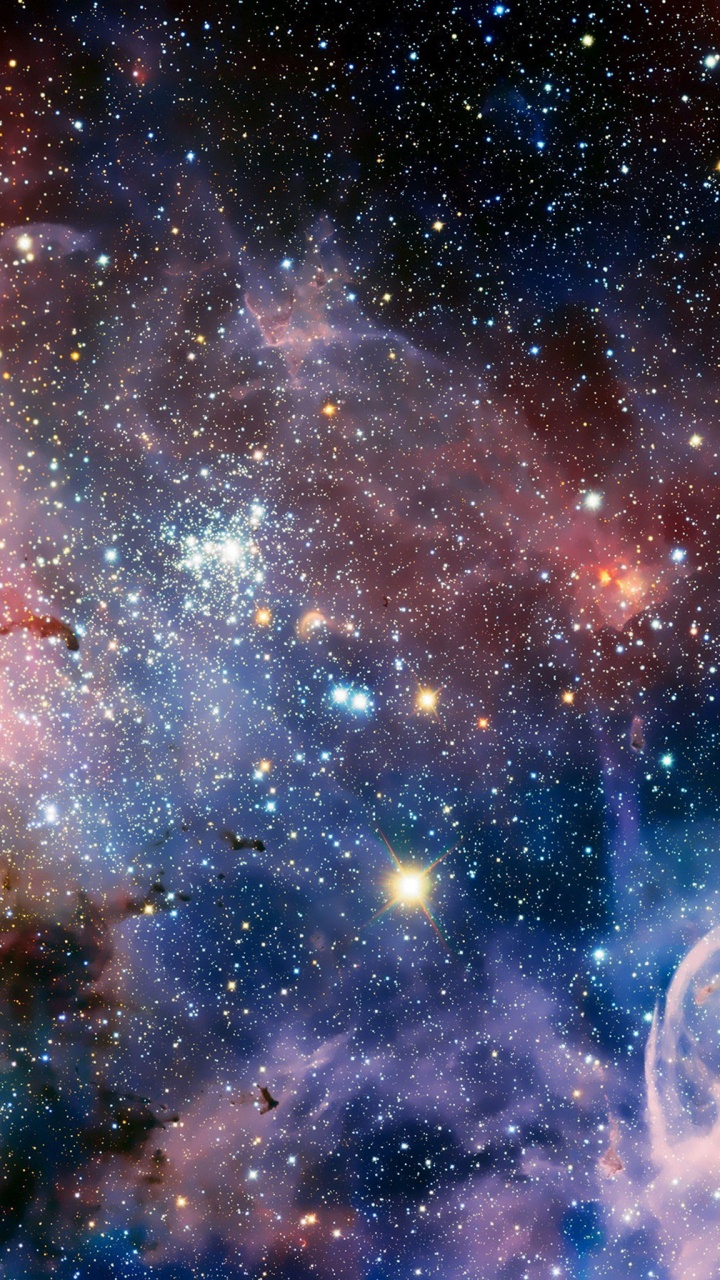 Обои туманность, Галактика, космическое пространство, астрономический объект, атмосфера в разрешении 720x1280