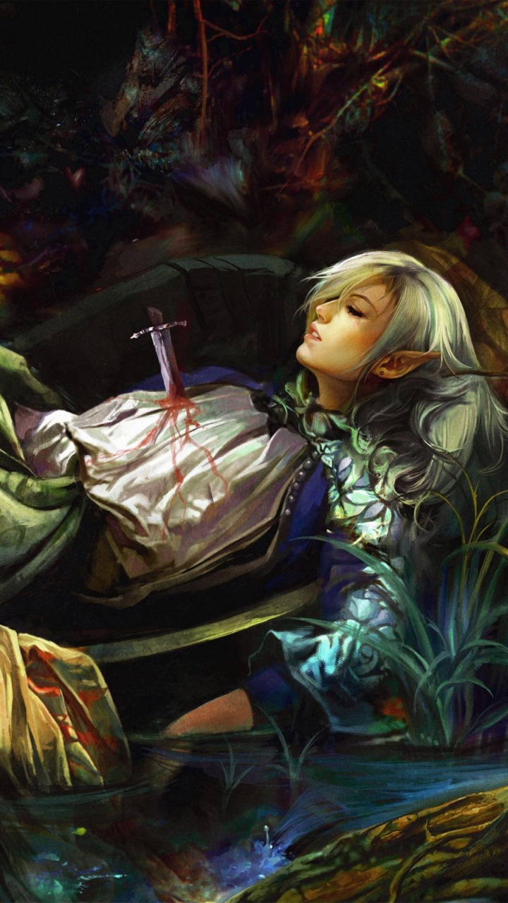 Обои живопись, арт, темнота, мифология, искусство в разрешении 720x1280