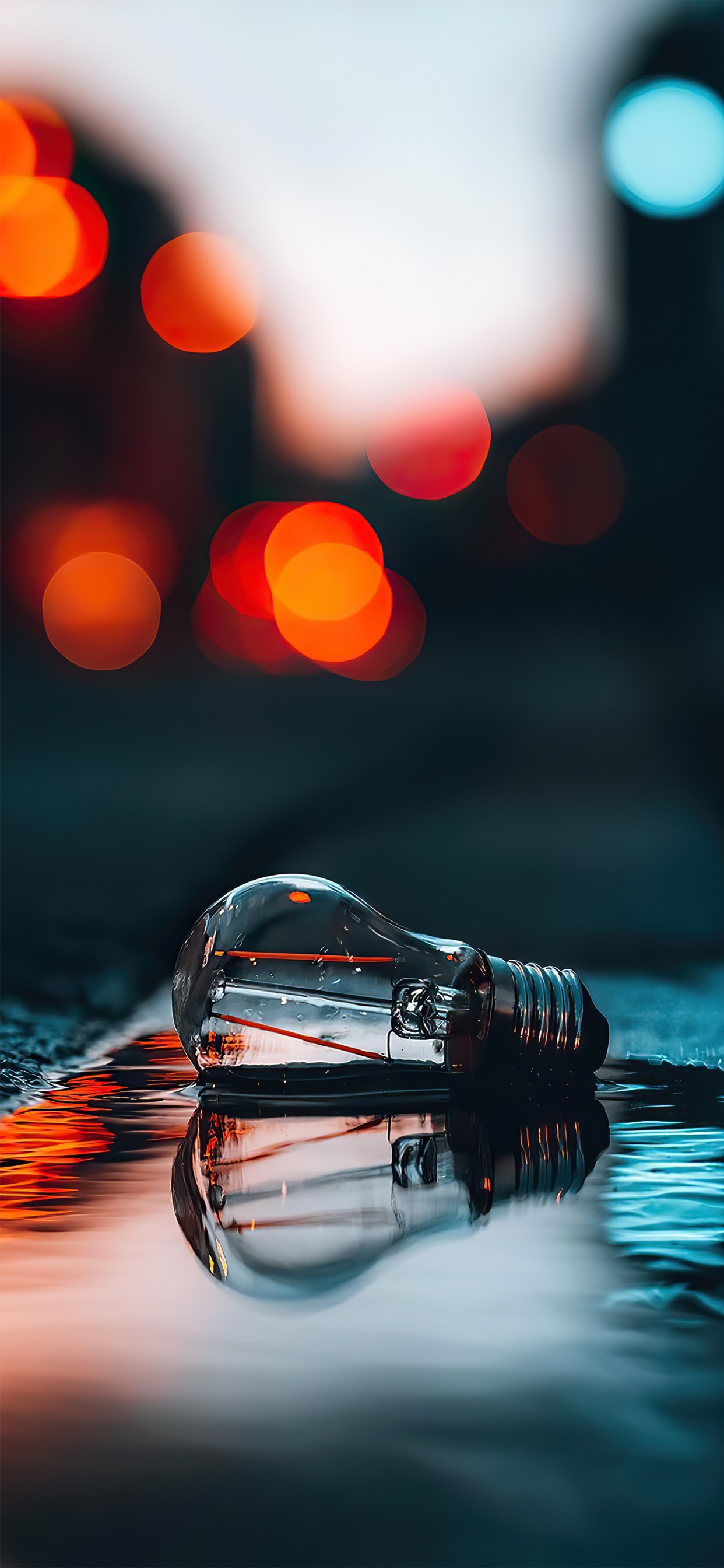 Обои вода, жидкий, свет, автомобильное освещение, жидкость в разрешении 1242x2688