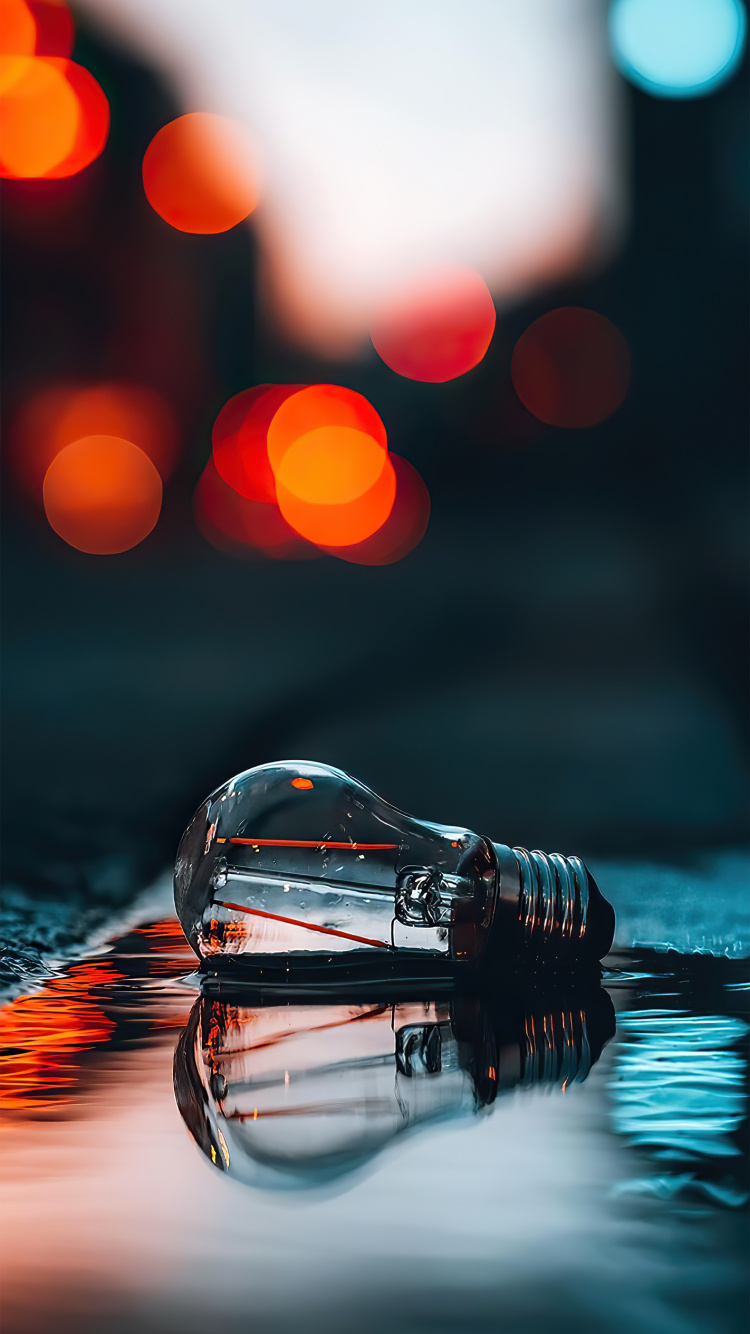 Обои вода, жидкий, свет, автомобильное освещение, жидкость в разрешении 750x1334