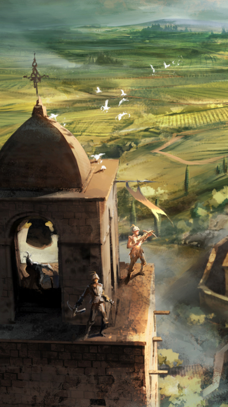 Обои ассассинс Крид II, Эцио Аудиторе, ассассинс Крид братство, концепт арт, арт в разрешении 750x1334