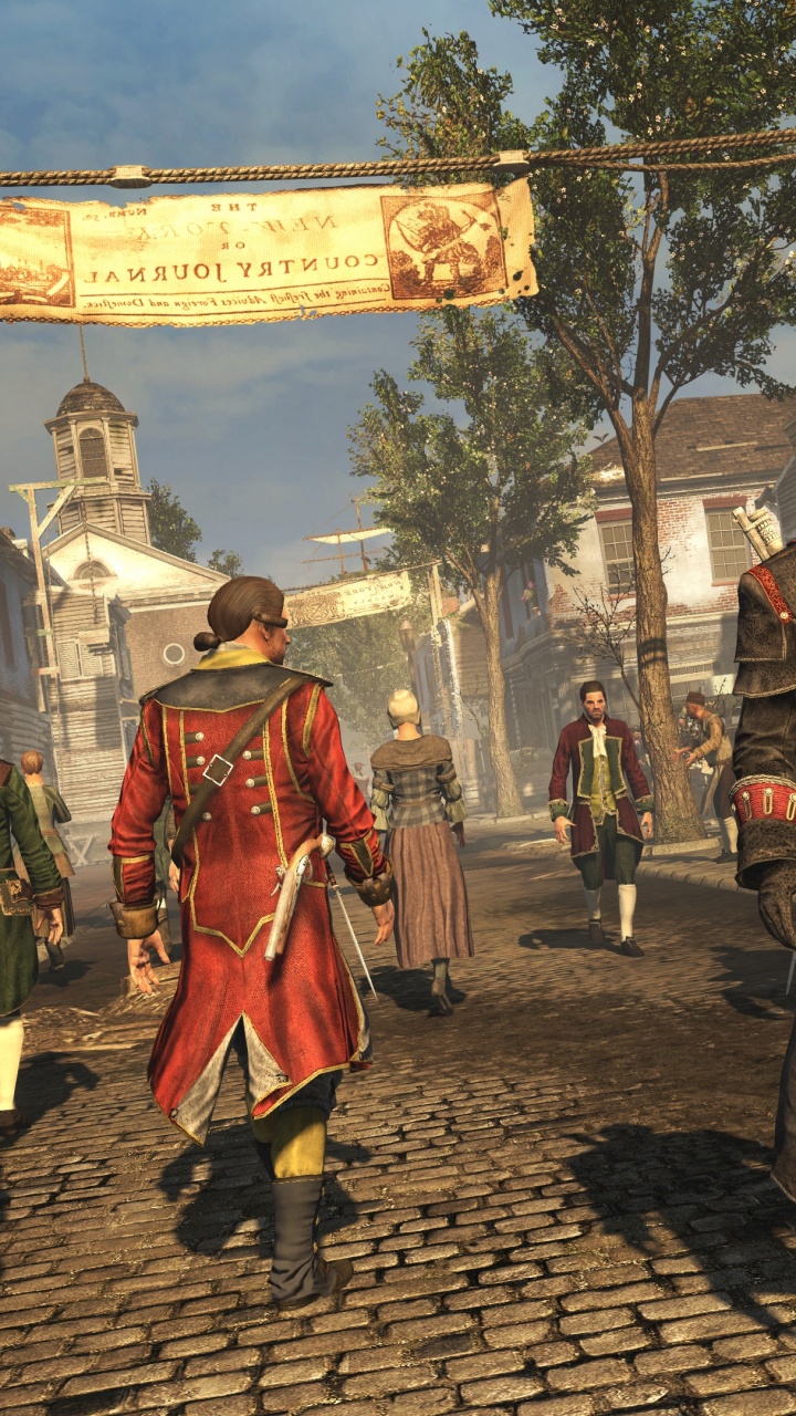 Обои assassins creed rogue, ubisoft, playstation 4, xbox one, компьютерная игра в разрешении 720x1280