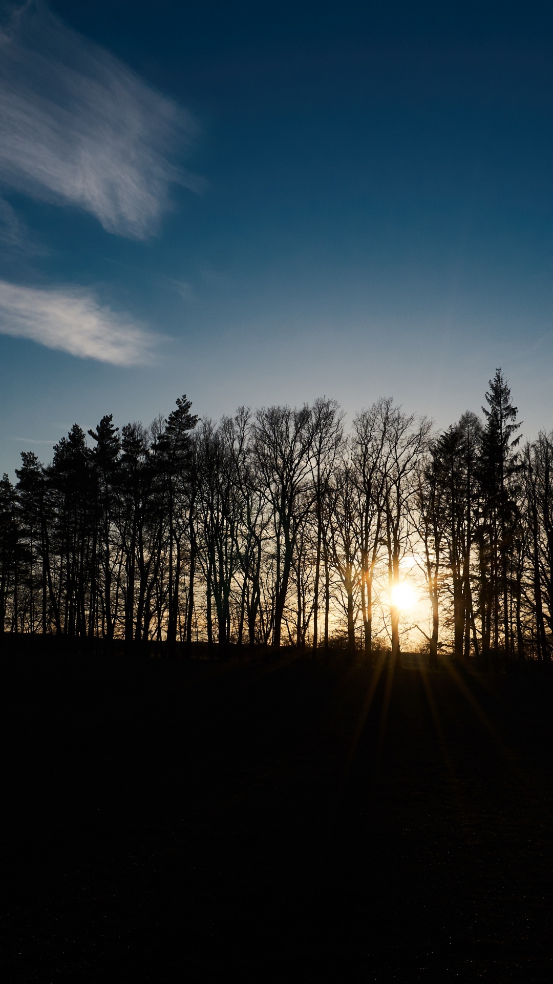 Обои закат, утро, рассвет, природный ландшафт, облако в разрешении 1080x1920