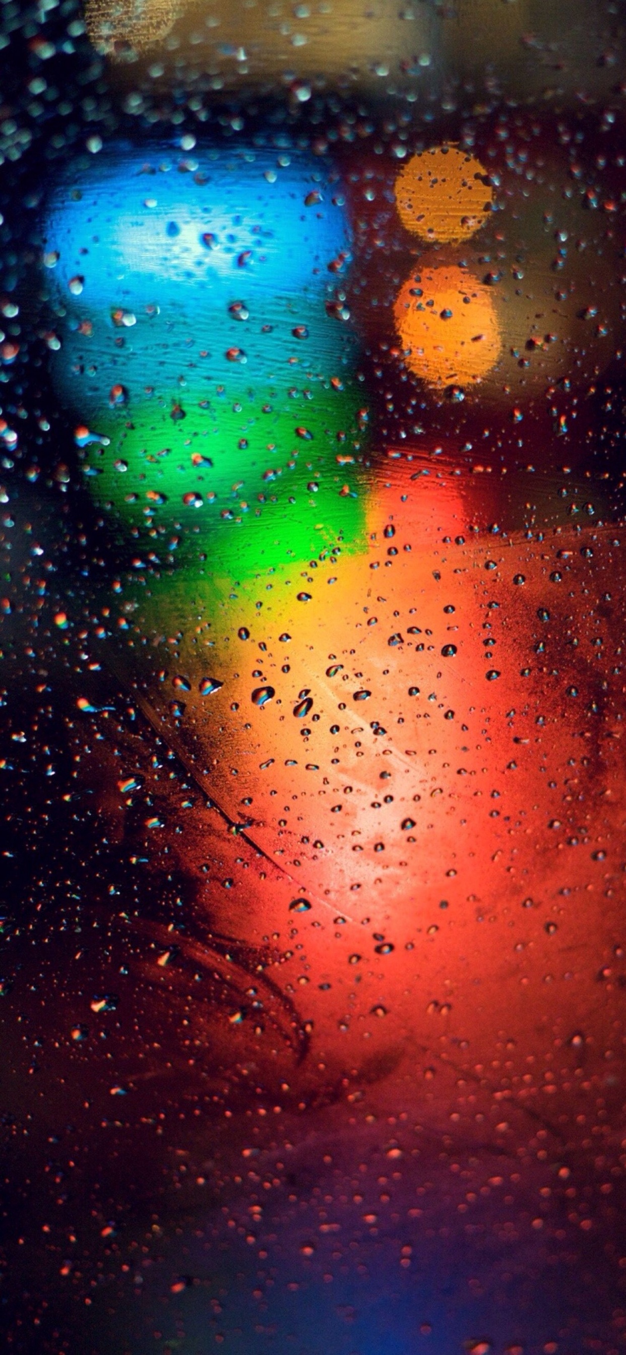 Обои вода, портрет, графика, падение, Апельсин в разрешении 1242x2688