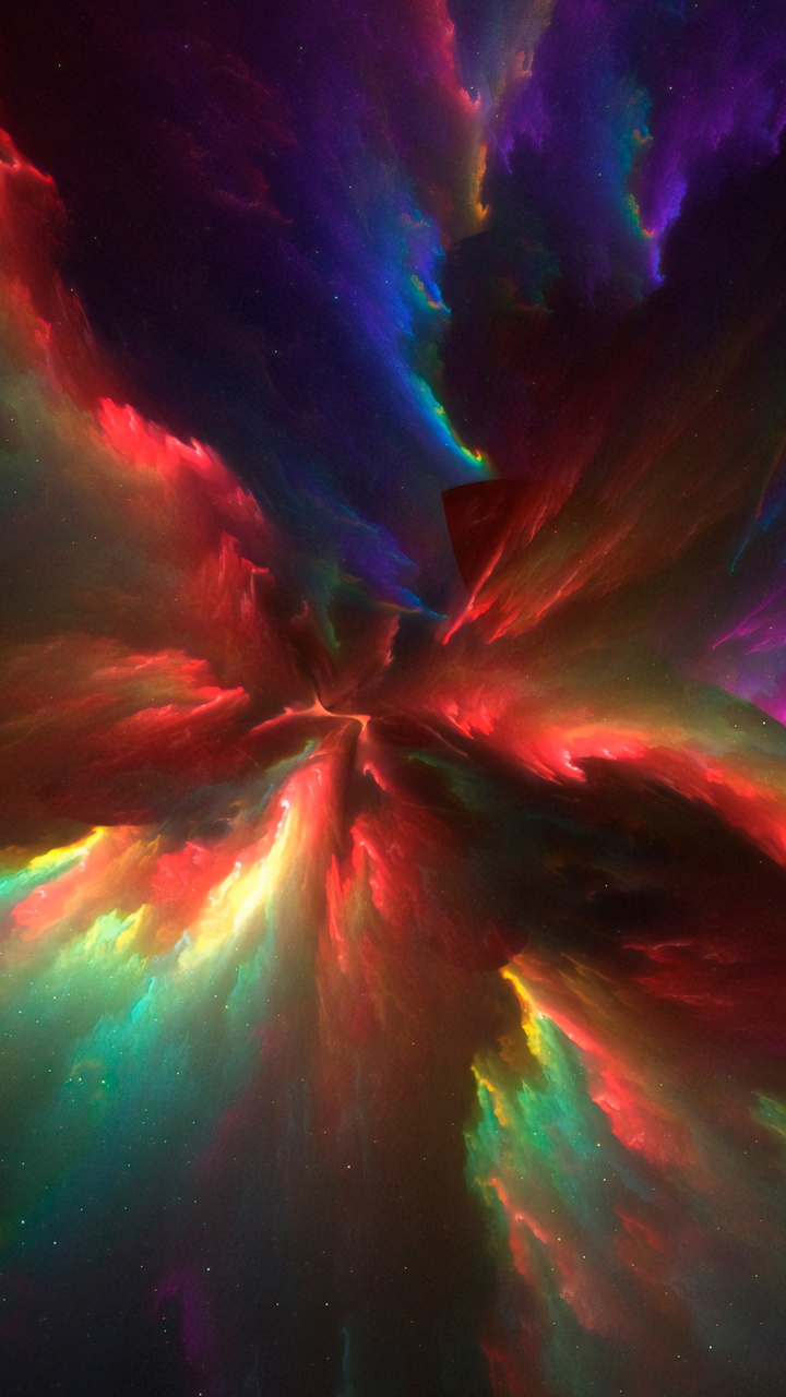 Обои цветной, пурпур, газ, пурпурный цвет, лепесток в разрешении 720x1280