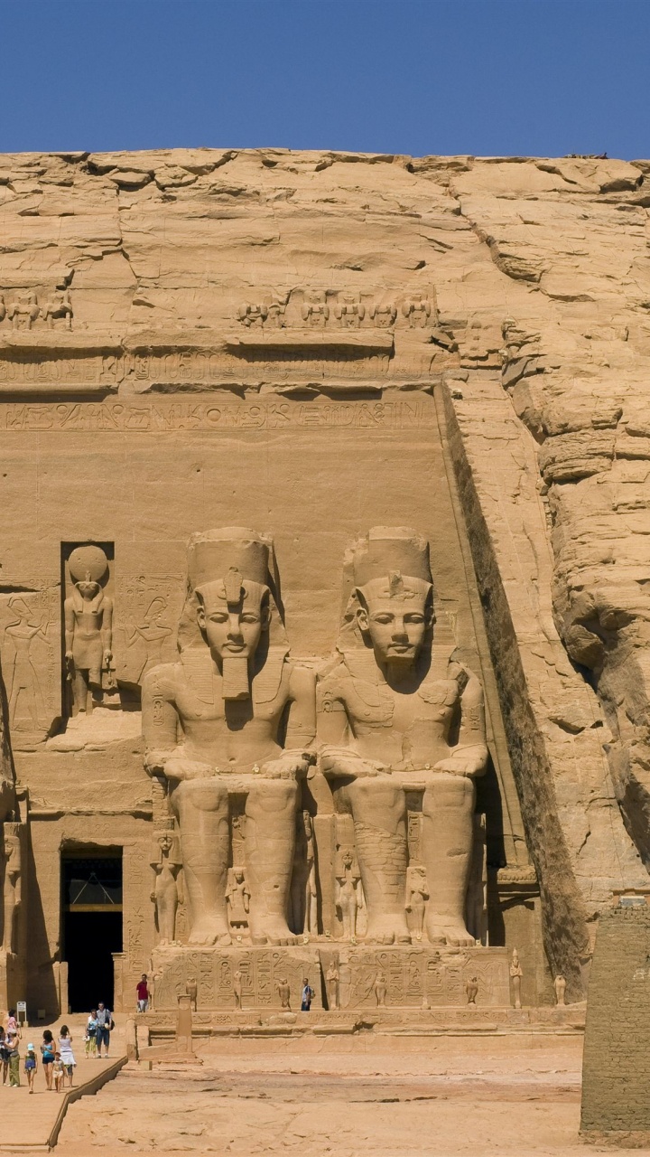 Обои Асуан, погребальный храм, египетский храм, древняя история, историческое место в разрешении 720x1280