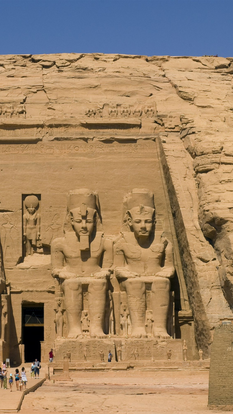Обои Асуан, погребальный храм, египетский храм, древняя история, историческое место в разрешении 750x1334