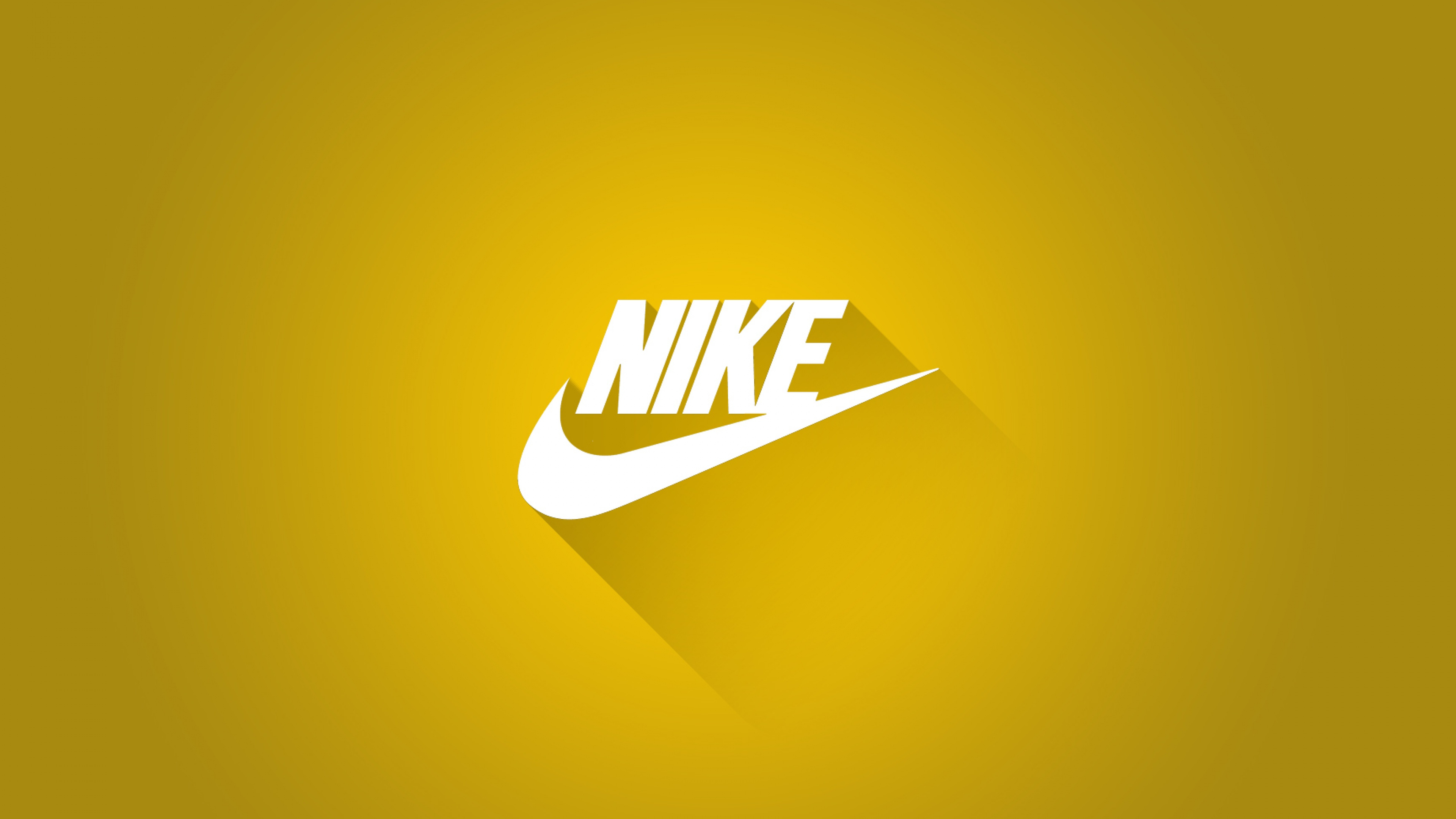 Обои лого, Свуш, nike, марка, желтый в разрешении 3840x2160