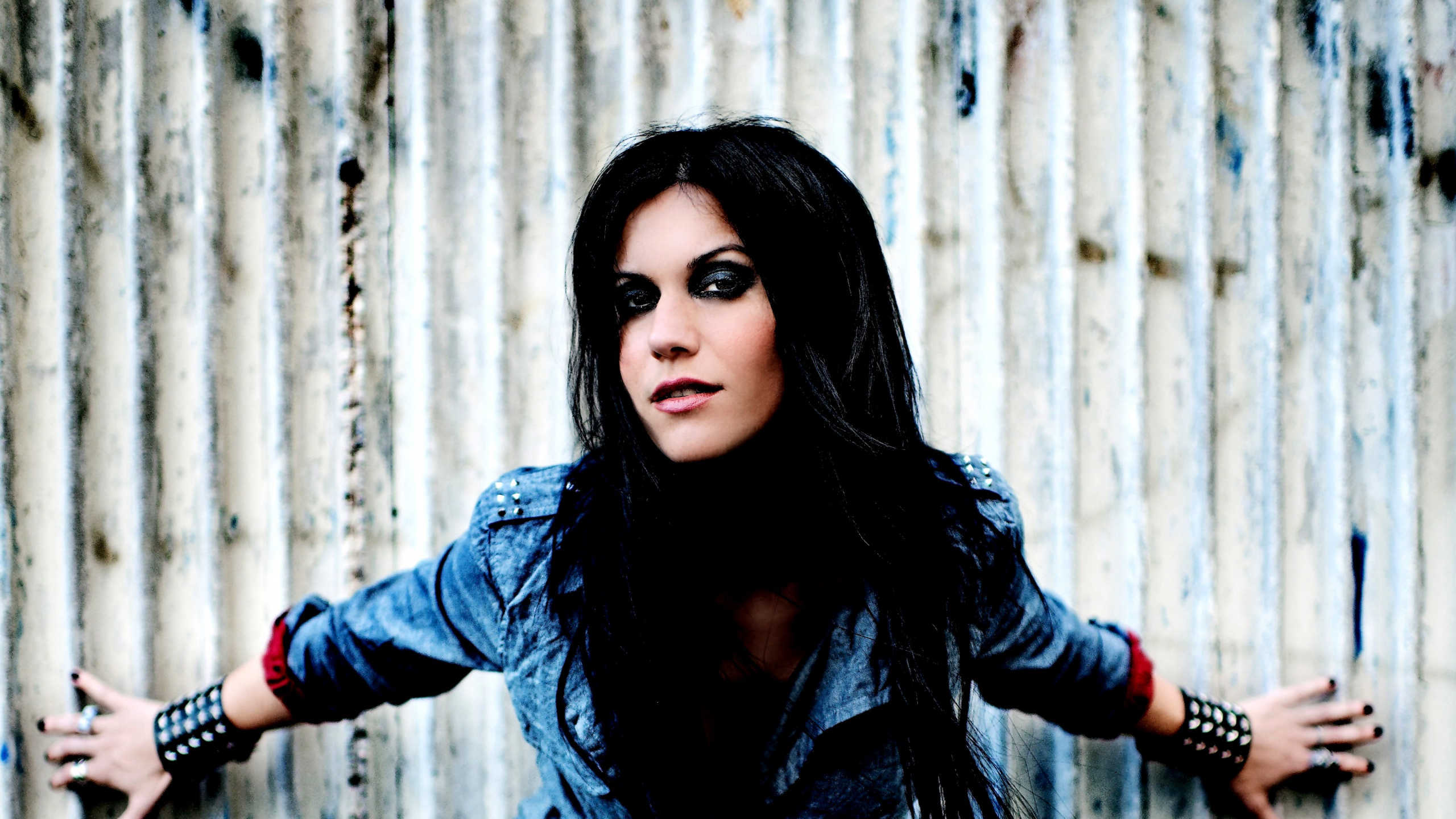 Обои Кристина Скаббиа, Лакуна Катушка, тяжелый металл, тяжелый рок, камень кислый в разрешении 2560x1440