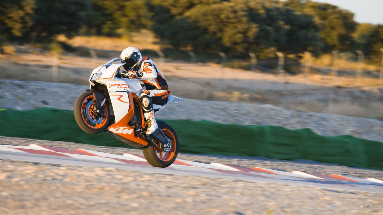 Обои КТМ, мотоцикл, мотоспорт, супермото, гоночный в разрешении 1280x720