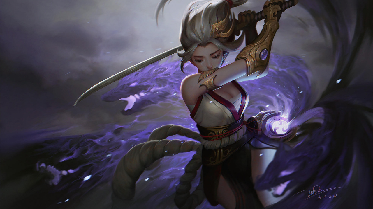 Обои иллюстрация, мифология, мифическое существо, сверхъестественное существо, живопись в разрешении 1280x720