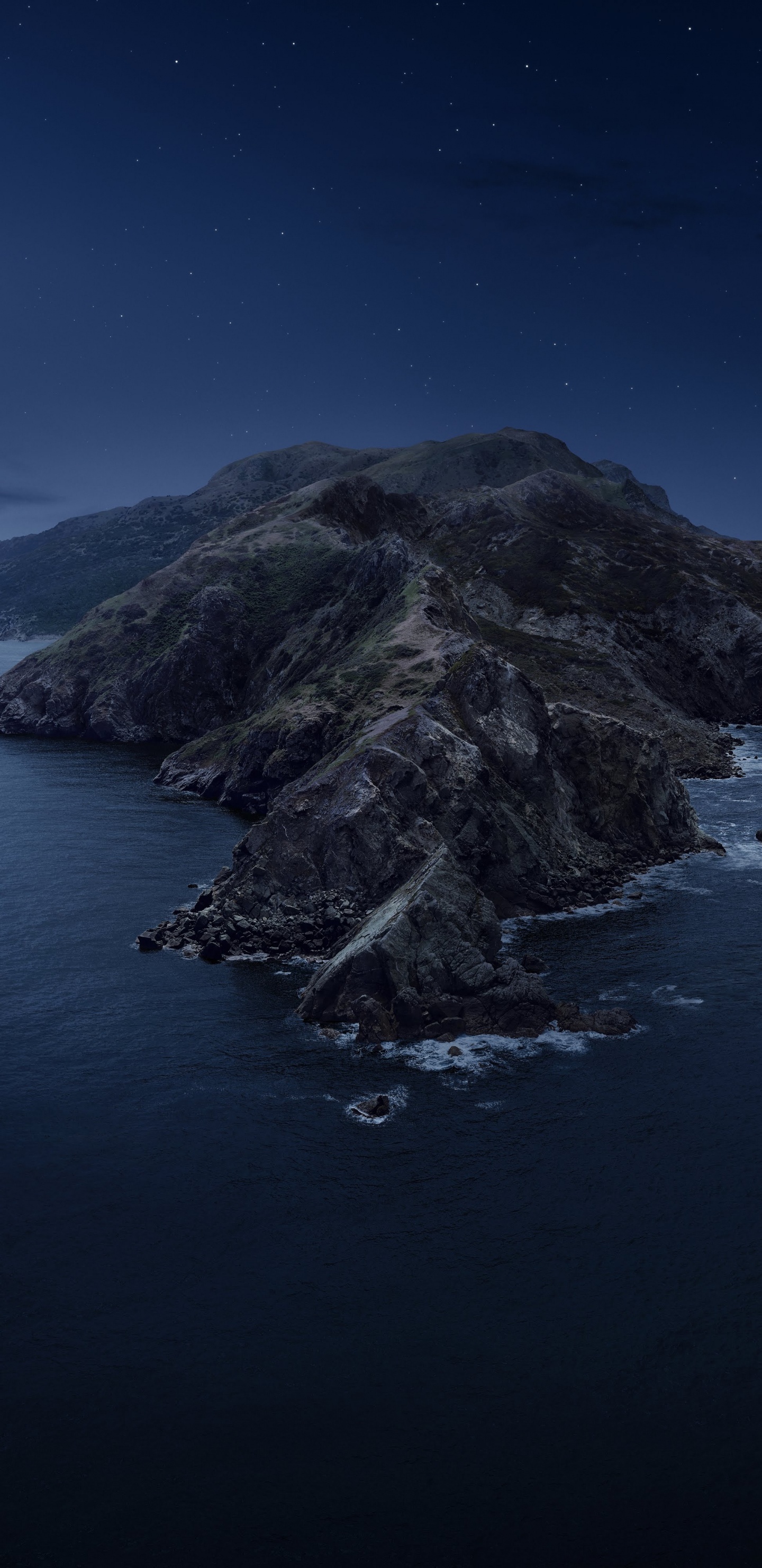 Обои macbook, macbook pro, apple, macOS Catalina, яблоко в разрешении 1440x2960