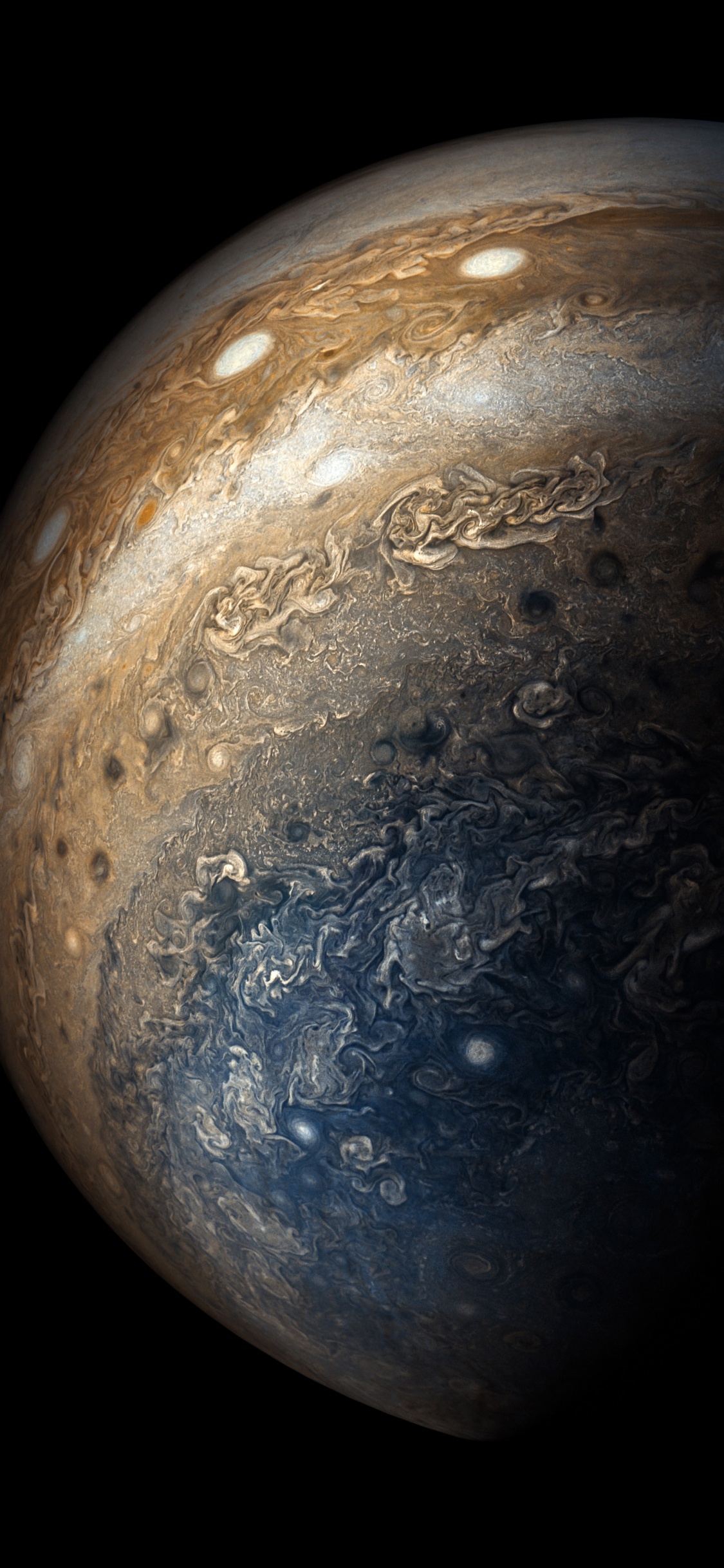 Обои Юпитер, планета, астрономический объект, космическое пространство, атмосфера в разрешении 1125x2436