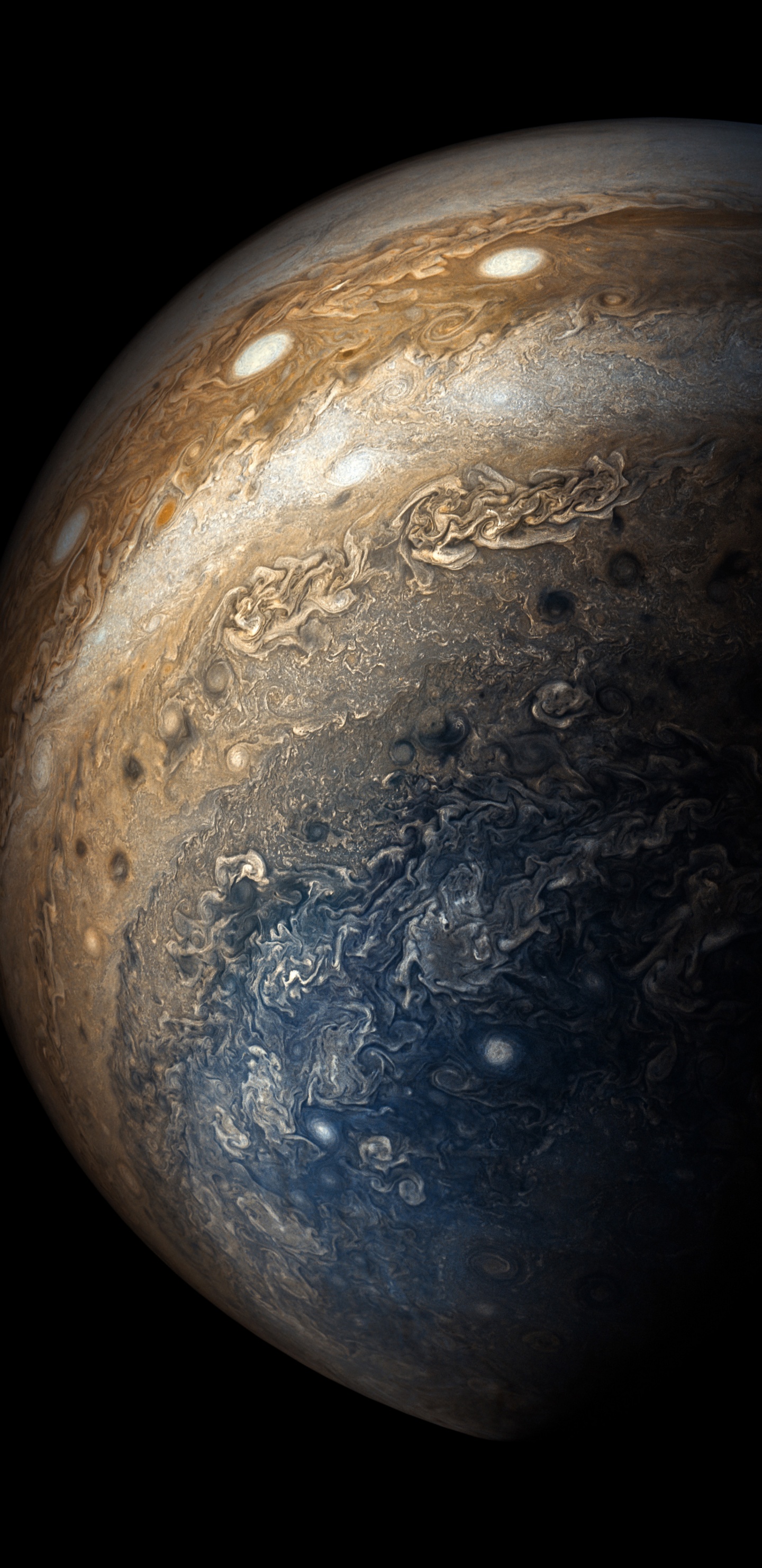 Обои Юпитер, планета, астрономический объект, космическое пространство, атмосфера в разрешении 1440x2960