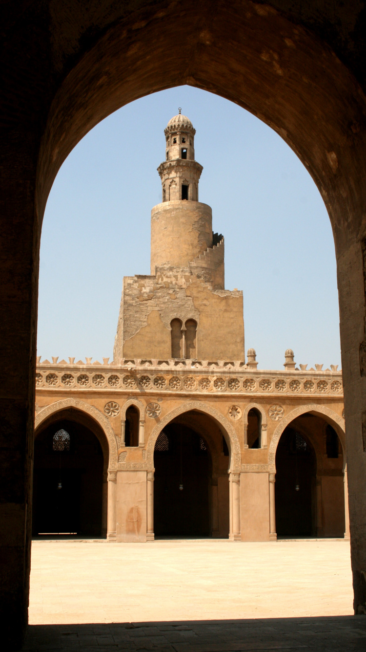 Обои минарет, арка, историческое место, здание, фортификация в разрешении 750x1334
