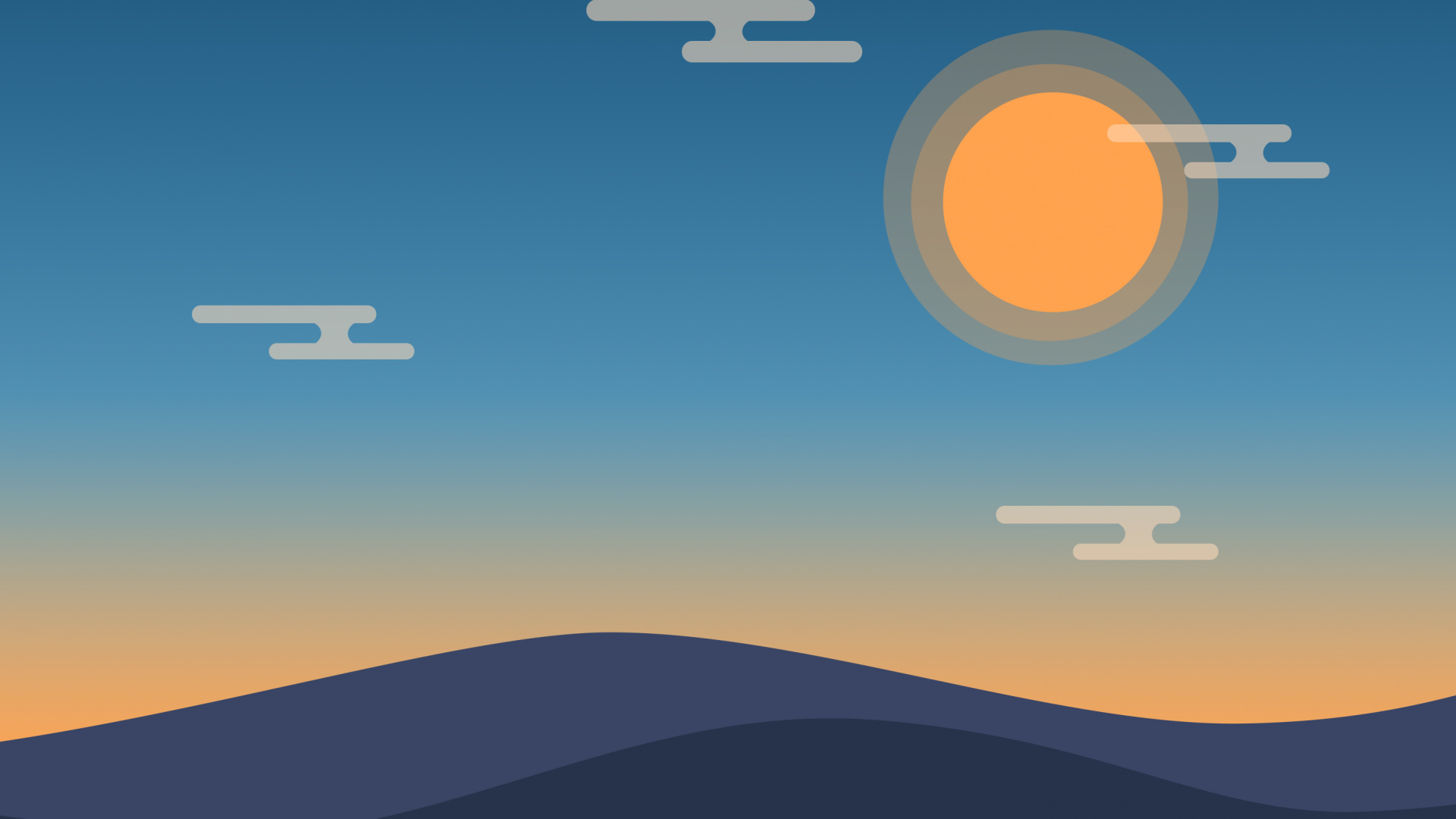 Обои облако, атмосфера, сумрак, природный ландшафт, солнечный свет в разрешении 1920x1080