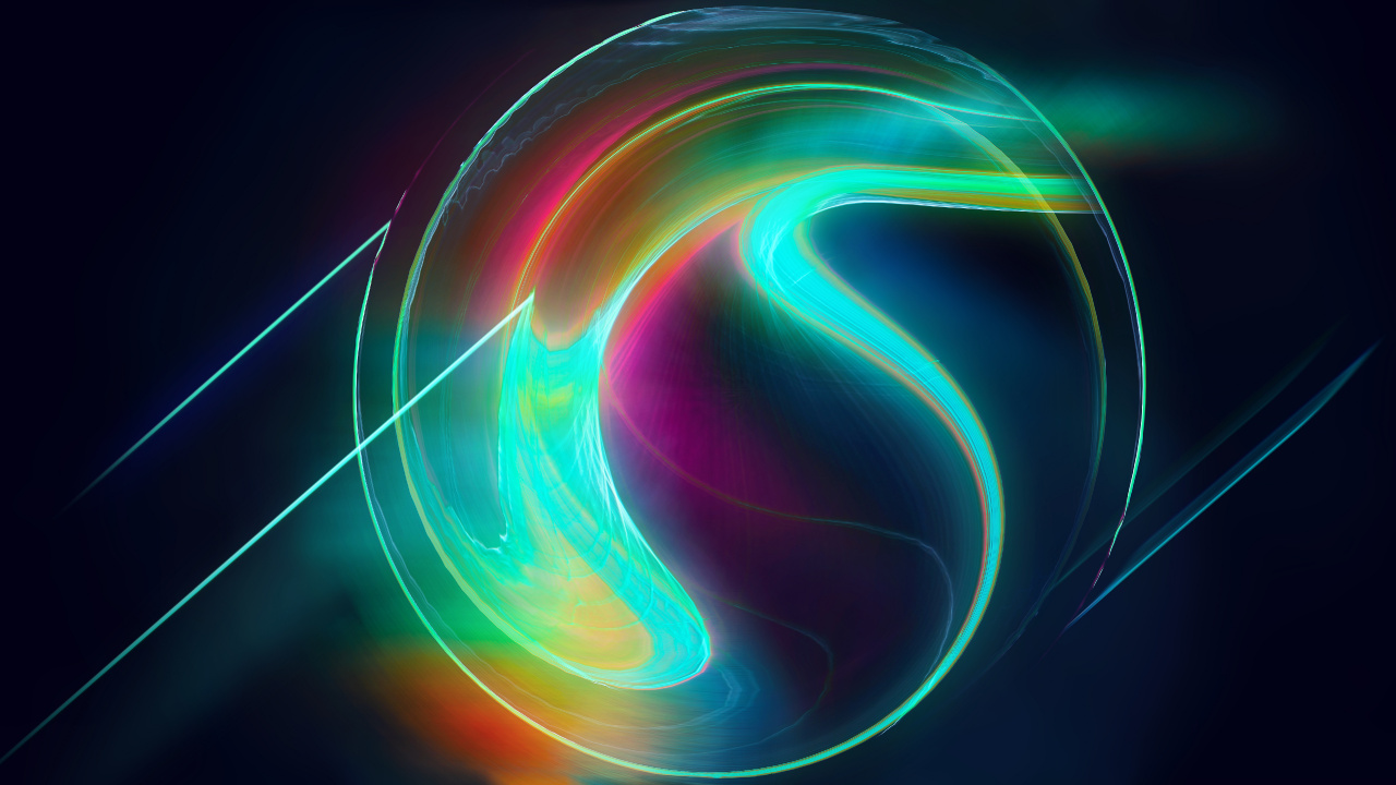 Обои графика, графический дизайн, космос, абстрактное искусство, вихрь в разрешении 1280x720