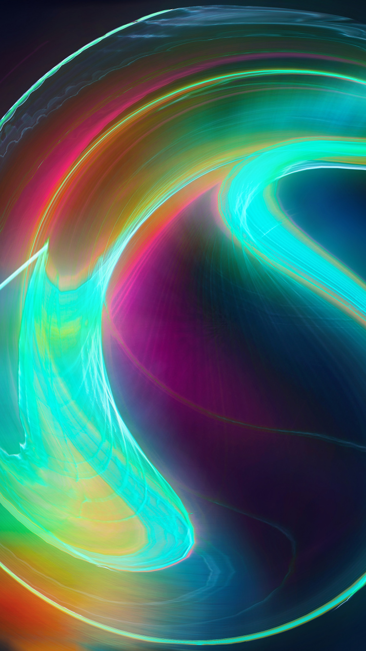 Обои графика, графический дизайн, космос, абстрактное искусство, вихрь в разрешении 750x1334