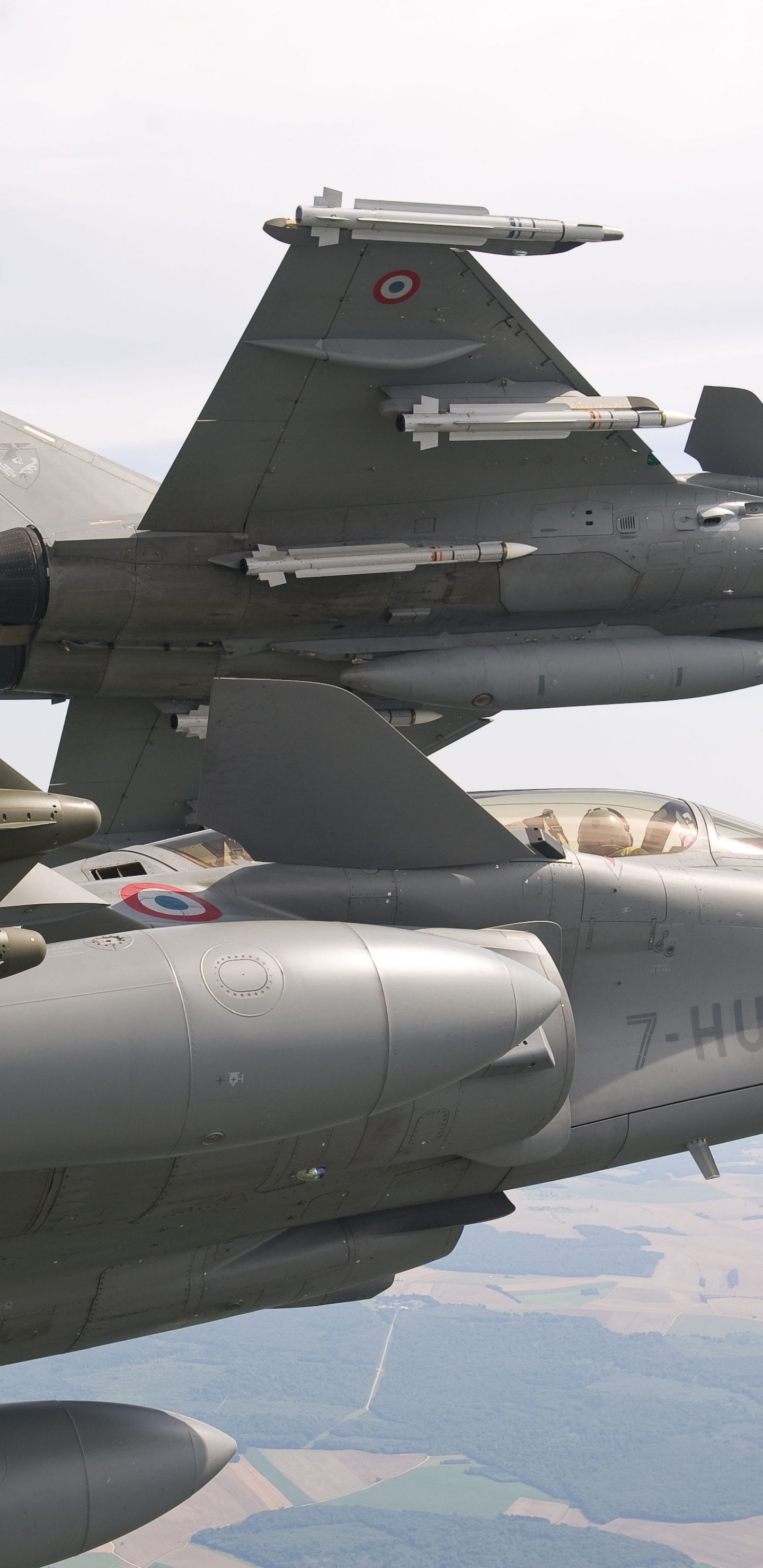 Обои Dassault Aviation, самолеты, военный самолет, самолет, воздушные силы в разрешении 1440x2960