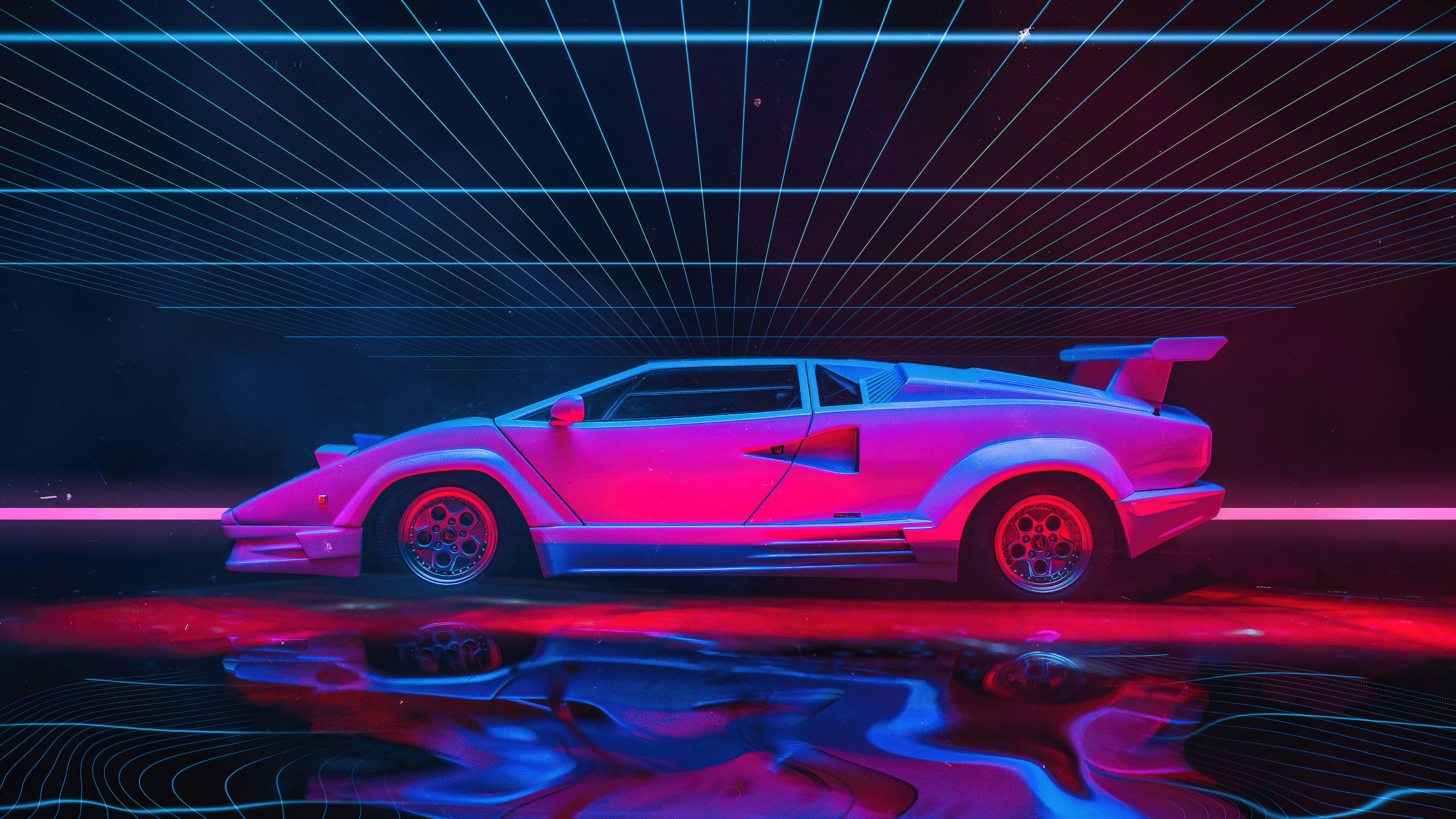 Обои lamborghini countach, легковые автомобили, Ламборджини, суперкар, колесо в разрешении 3840x2160