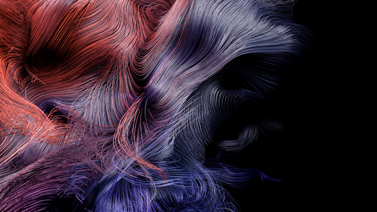 Обои фрактальное искусство, арт, пурпур, растение, живопись в разрешении 1280x720