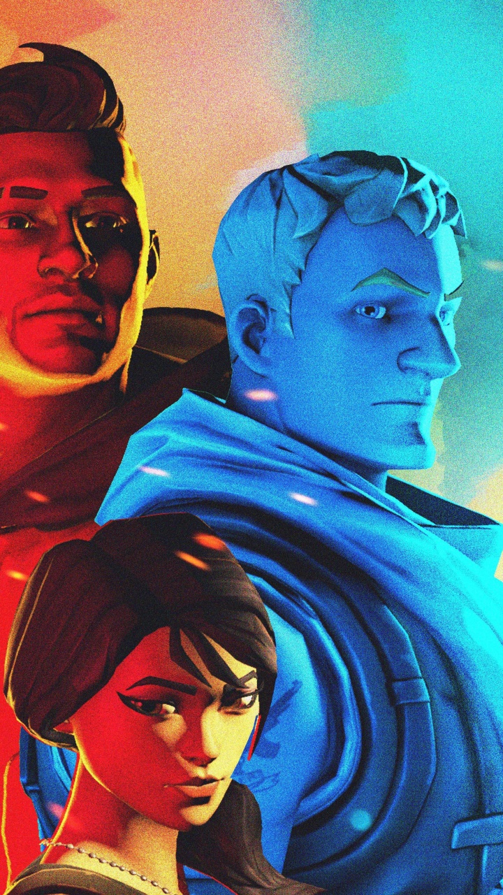 Обои fortnite, иллюстрация, арт, фикция, живопись в разрешении 720x1280