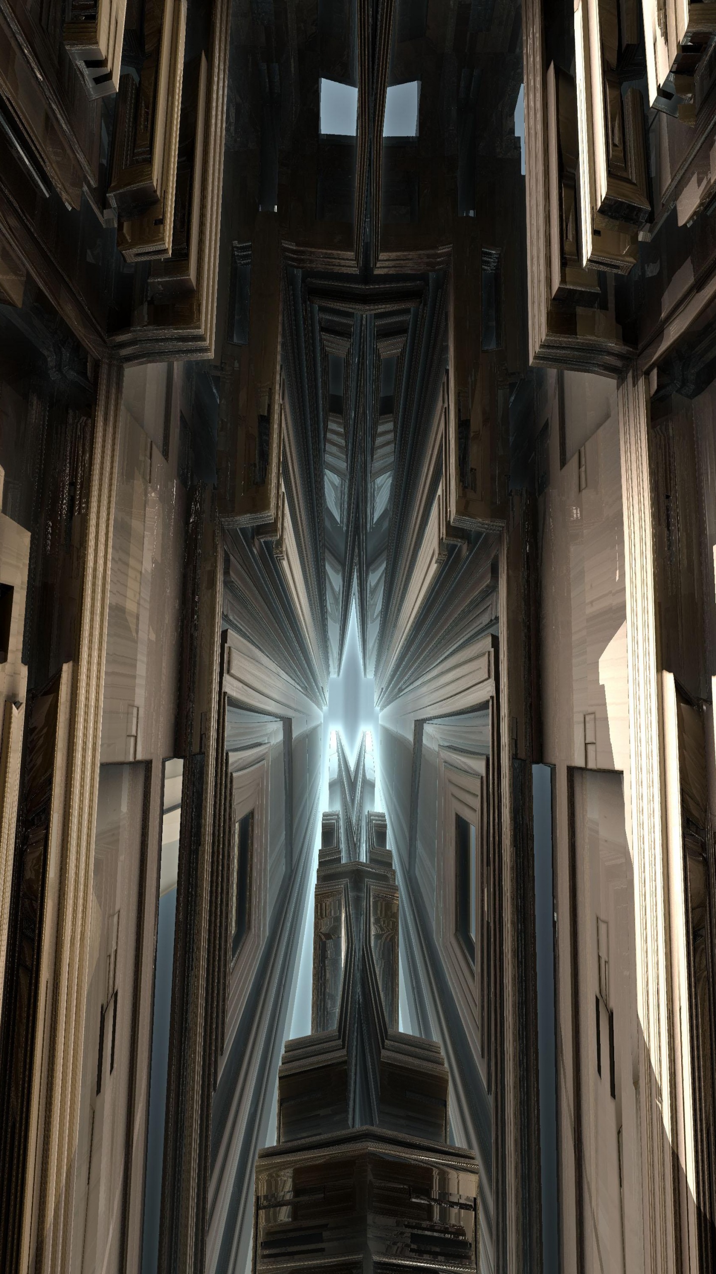 Обои готическая архитектура, здание, древесина, симметрия, фасад в разрешении 1440x2560