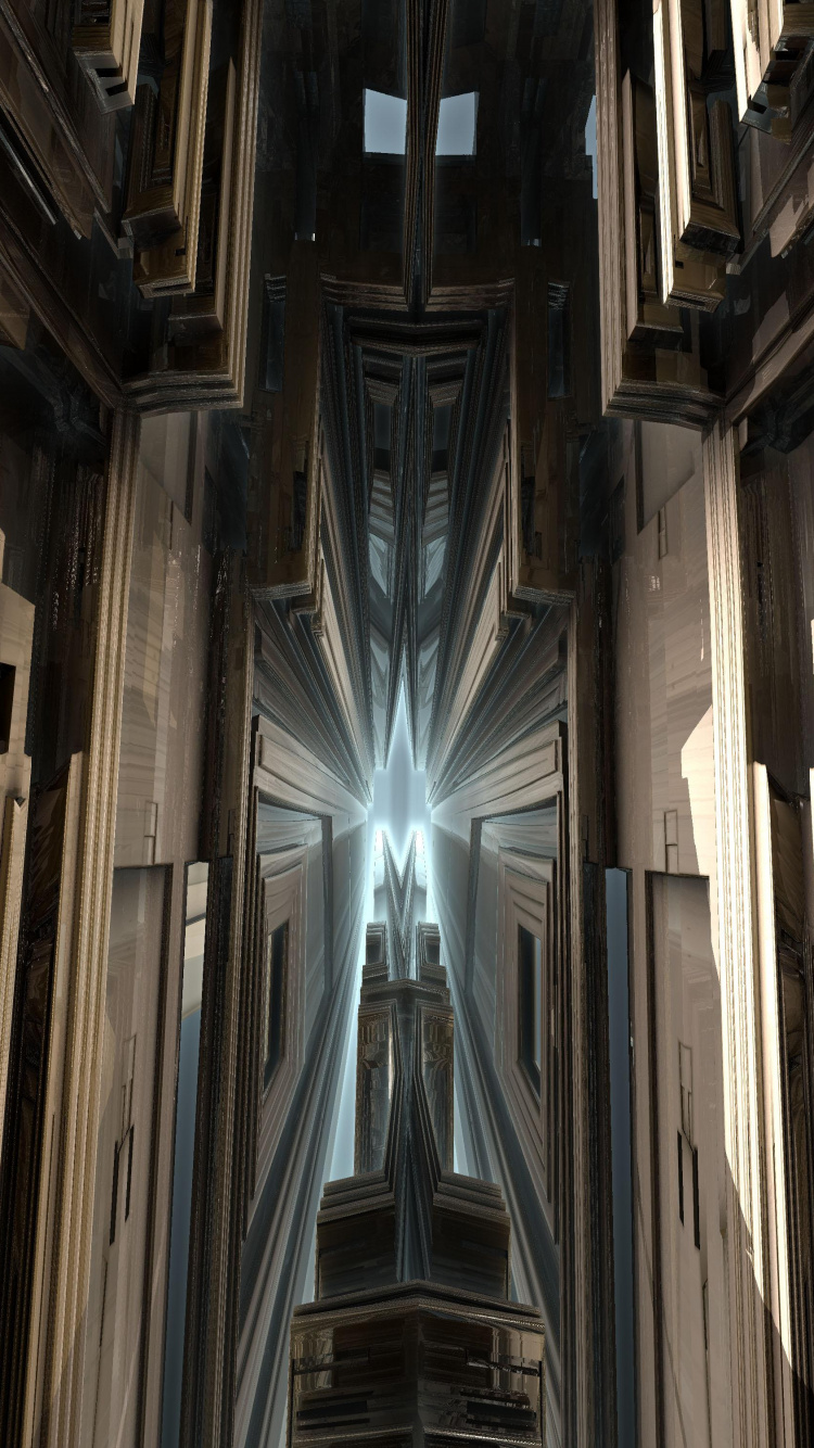 Обои готическая архитектура, здание, древесина, симметрия, фасад в разрешении 750x1334