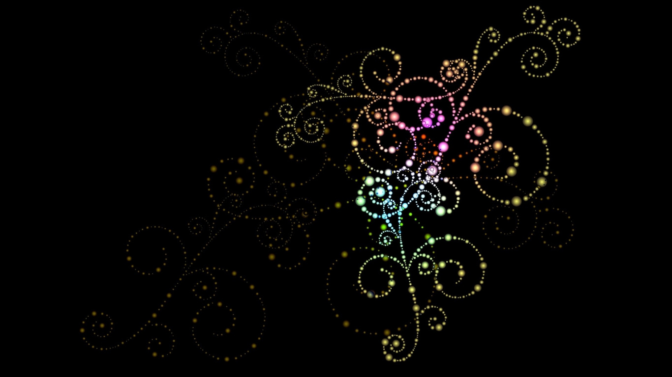 Обои графический дизайн, узор, круг, визуальное искусство, фрактальное искусство в разрешении 1366x768