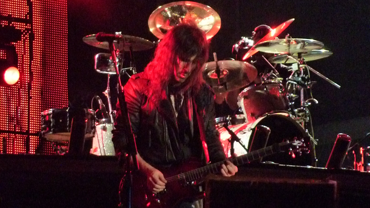 Обои барабанщик, рокконцерт, басовый барабан, барабан, перкуссия в разрешении 1280x720