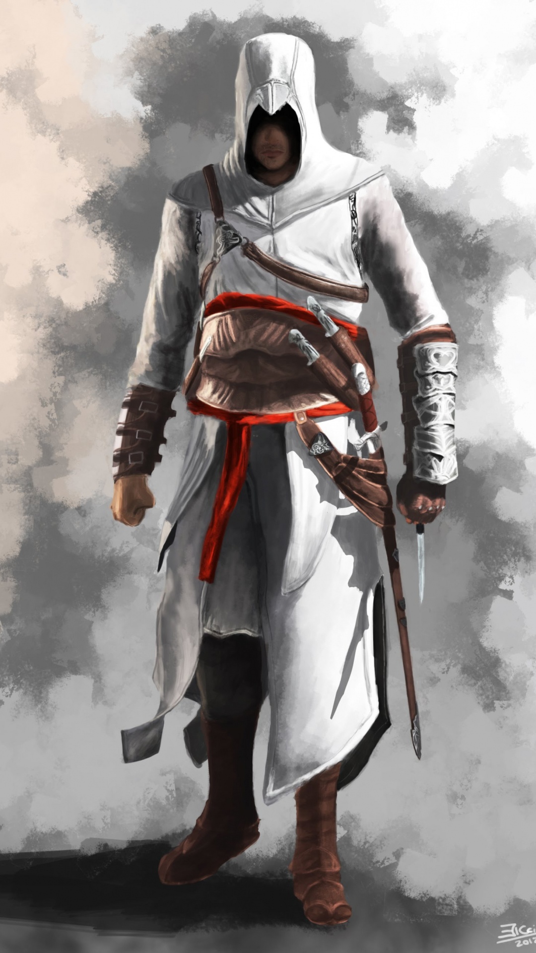 Обои assassins creed, Эцио Аудиторе, Алтарь Ибн-Лаахад, ассассинс Крид II, рыцарь в разрешении 1080x1920