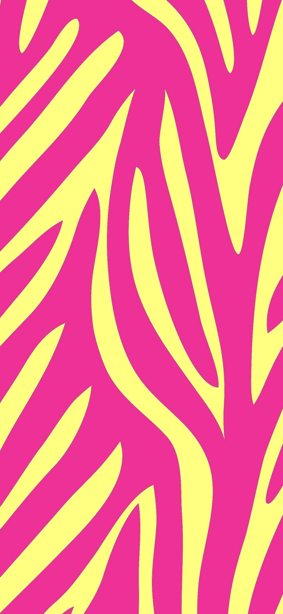 Обои животных печати, зебра, розовый, узор, пурпурный цвет в разрешении 1125x2436