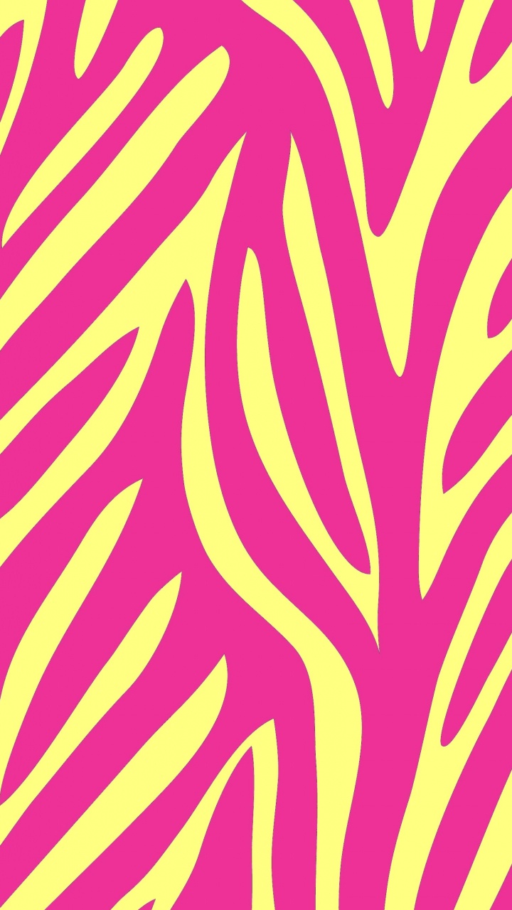 Обои животных печати, зебра, розовый, узор, пурпурный цвет в разрешении 720x1280