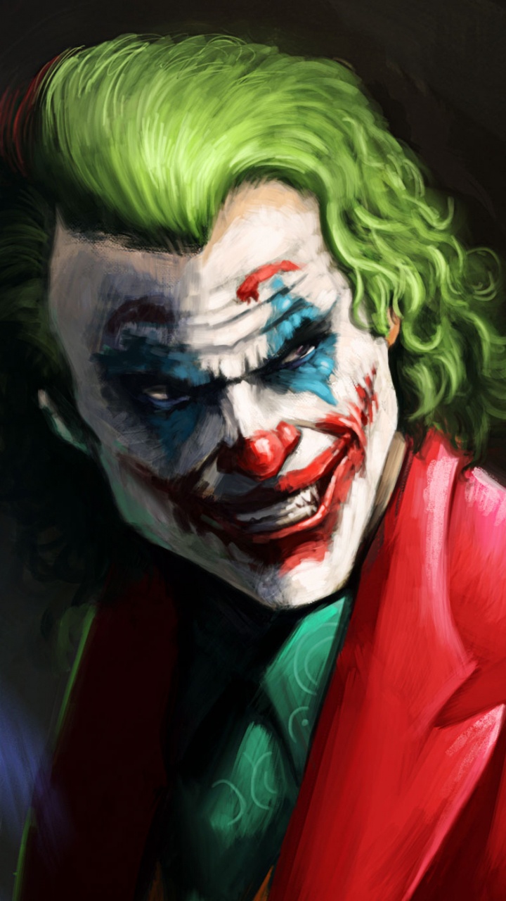Обои Джокер, суперзлодей, Бэтмен, комиксы dc, клоун в разрешении 720x1280