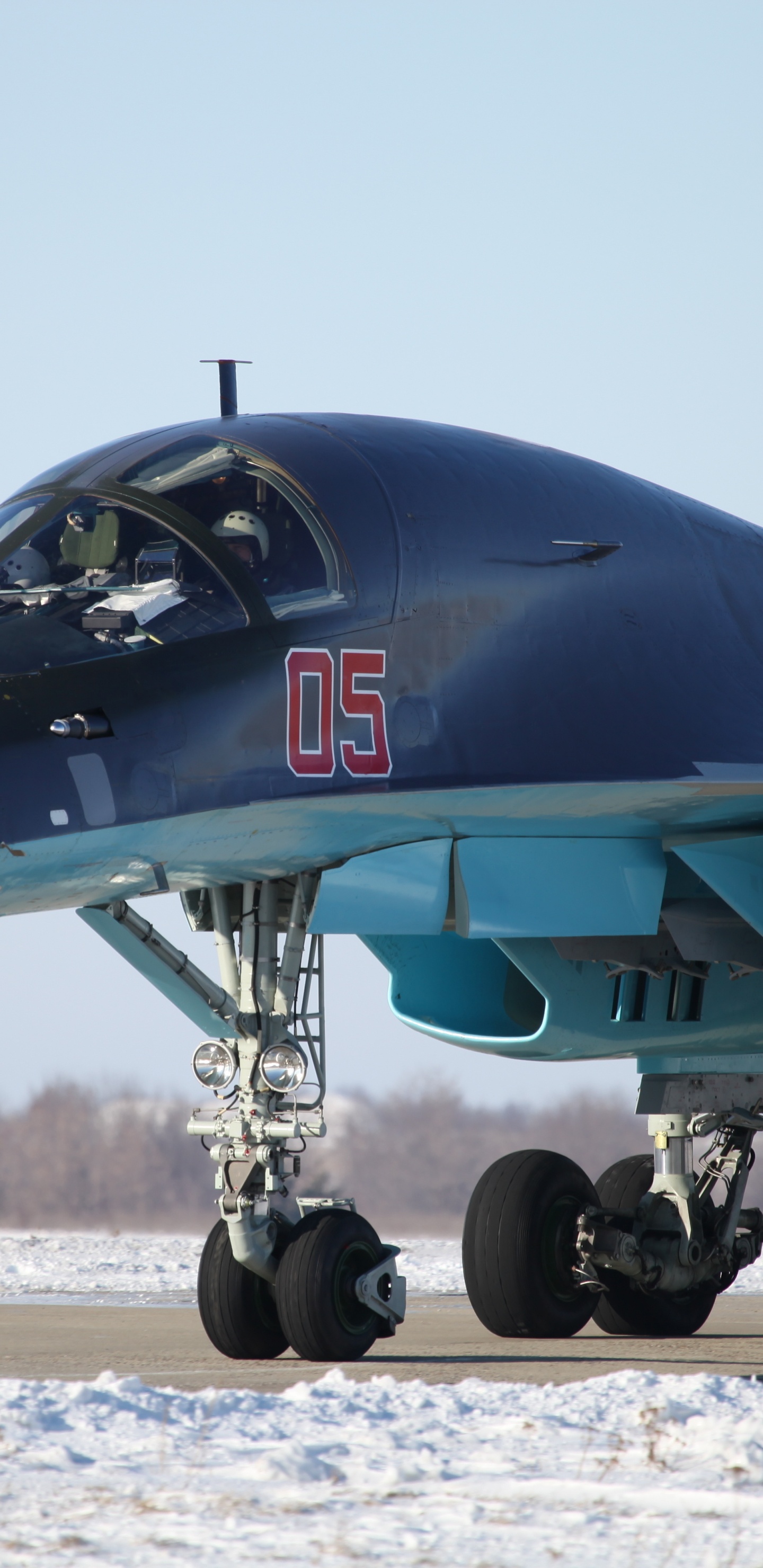 Обои Су 34, военный самолет, сухой, самолеты, самолет в разрешении 1440x2960