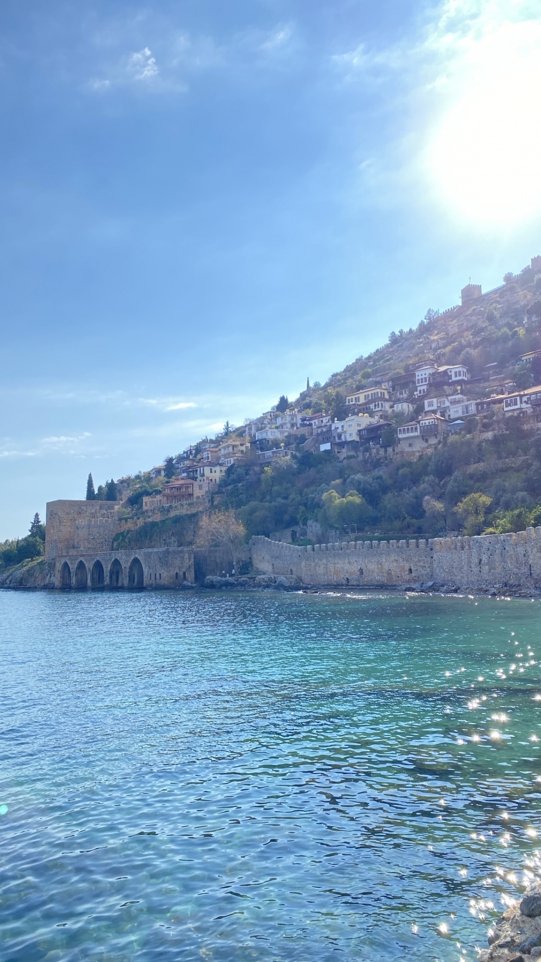 Обои кизилкуле, вода, облако, синий, лазурный в разрешении 1080x1920