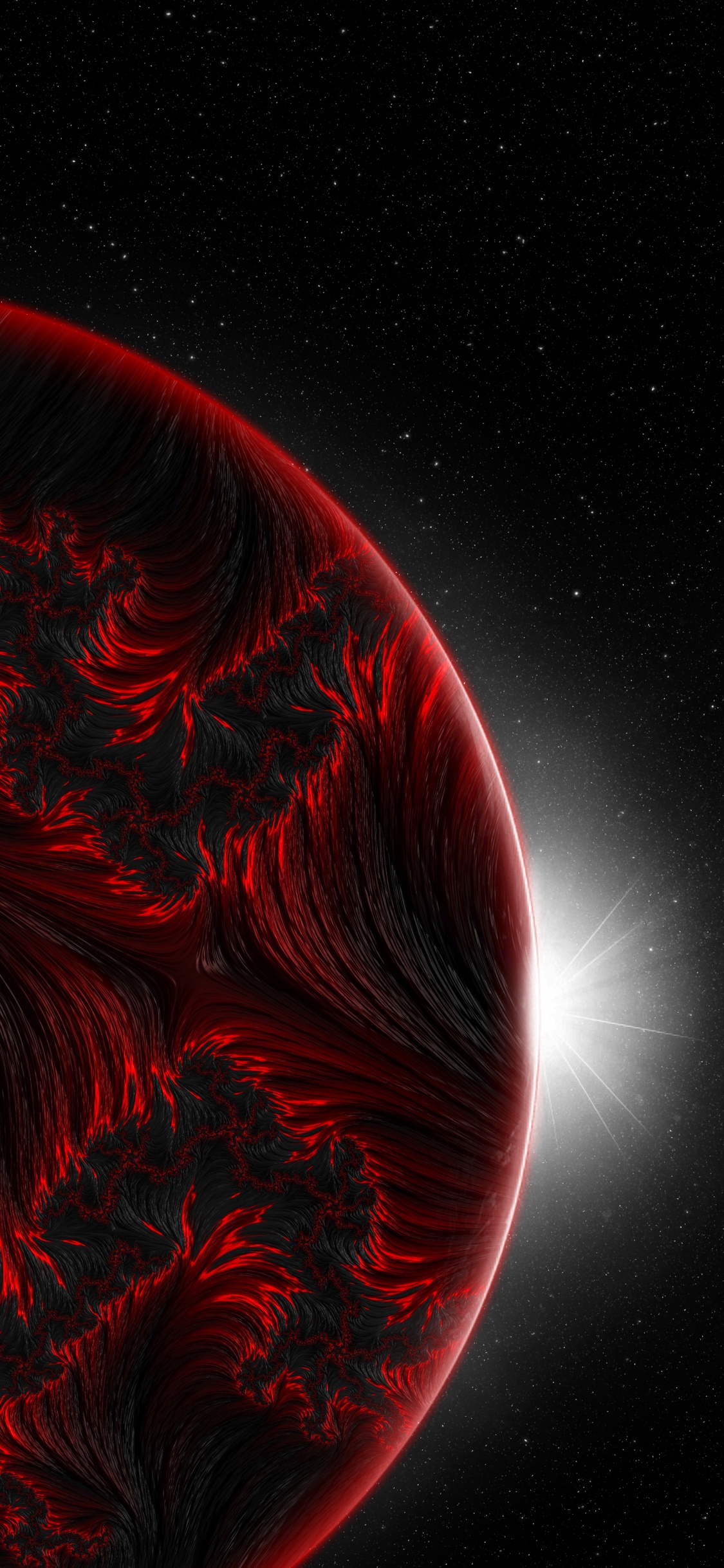 Обои атмосфера, астрономический объект, арт, наука, космос в разрешении 1125x2436