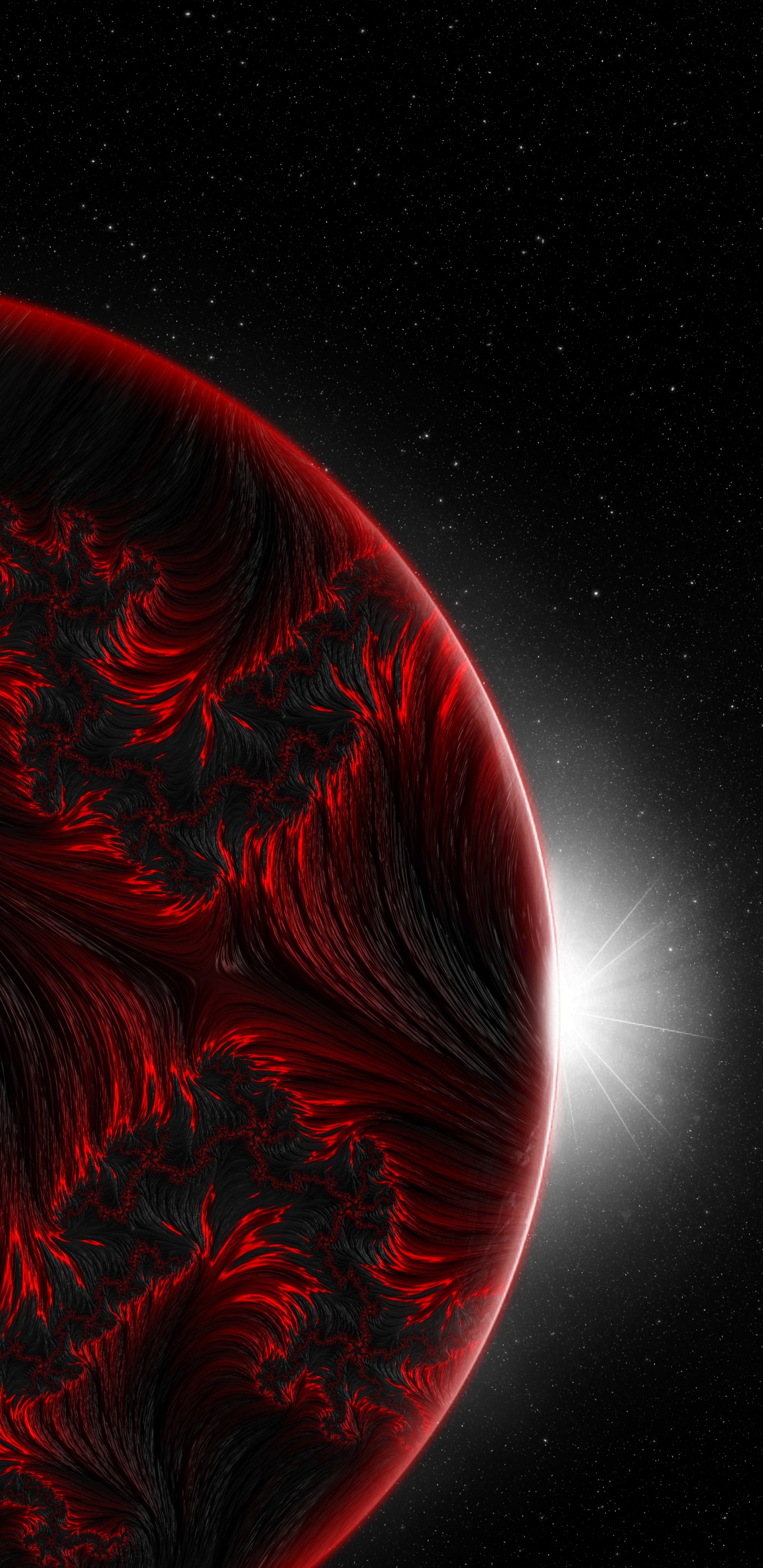 Обои атмосфера, астрономический объект, арт, наука, космос в разрешении 1440x2960