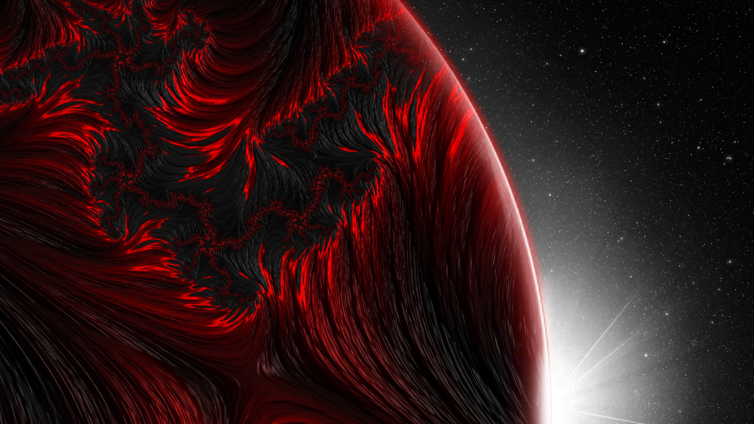 Обои атмосфера, астрономический объект, арт, наука, космос в разрешении 2560x1440