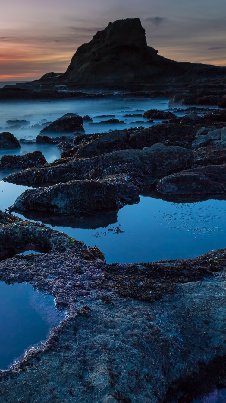 Обои iMac, природа, вода, море, побережье в разрешении 750x1334