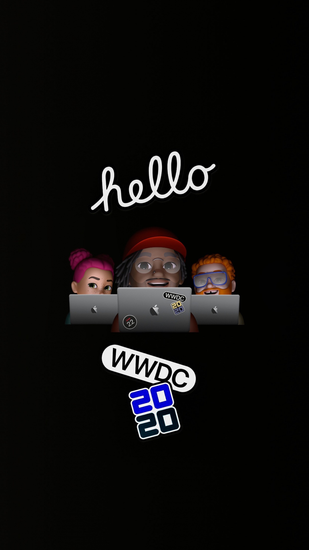 Обои айпад, macbook, наклейка, ipad pro, apple в разрешении 1080x1920